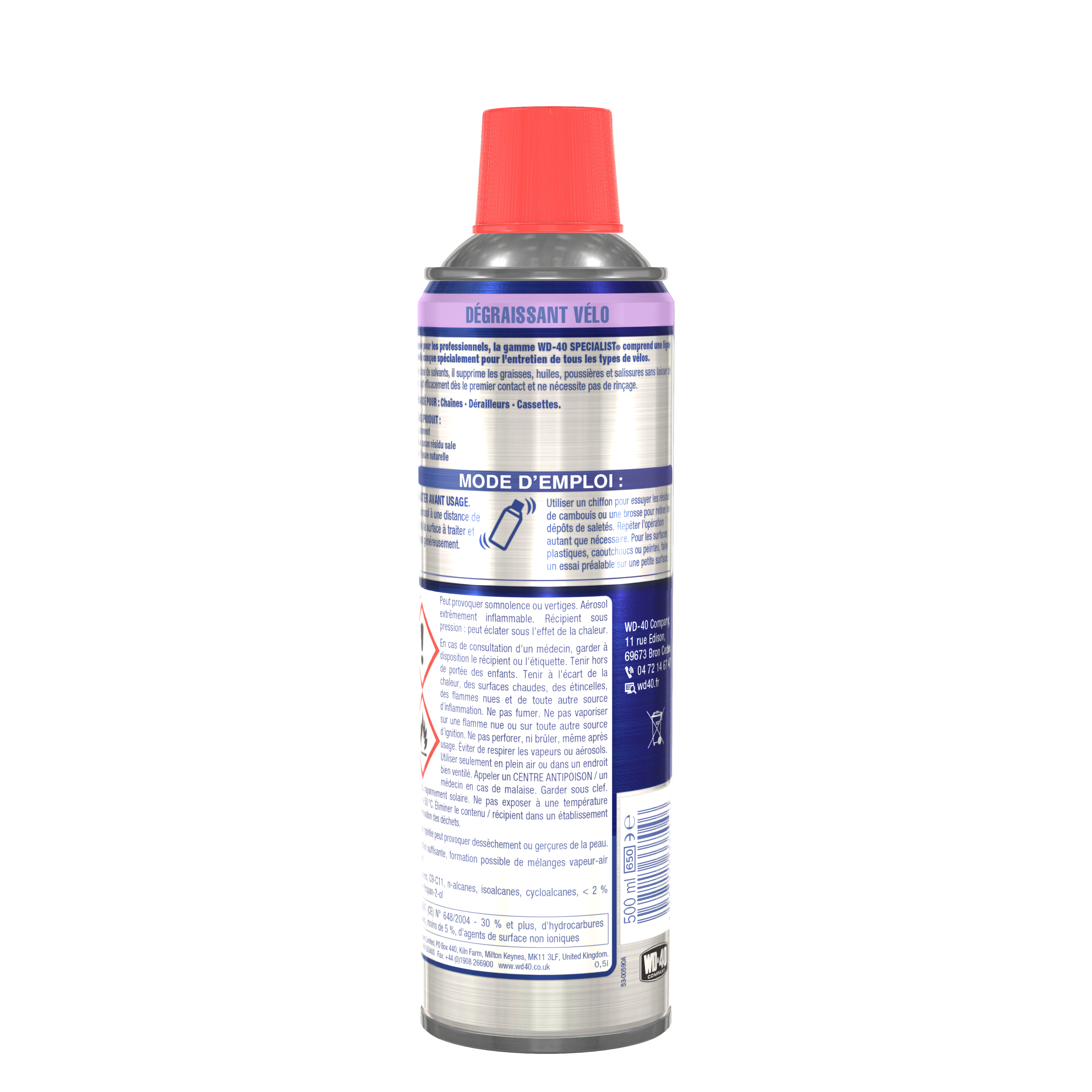 Dégraissant vélo WD-40, 500 ml - 11