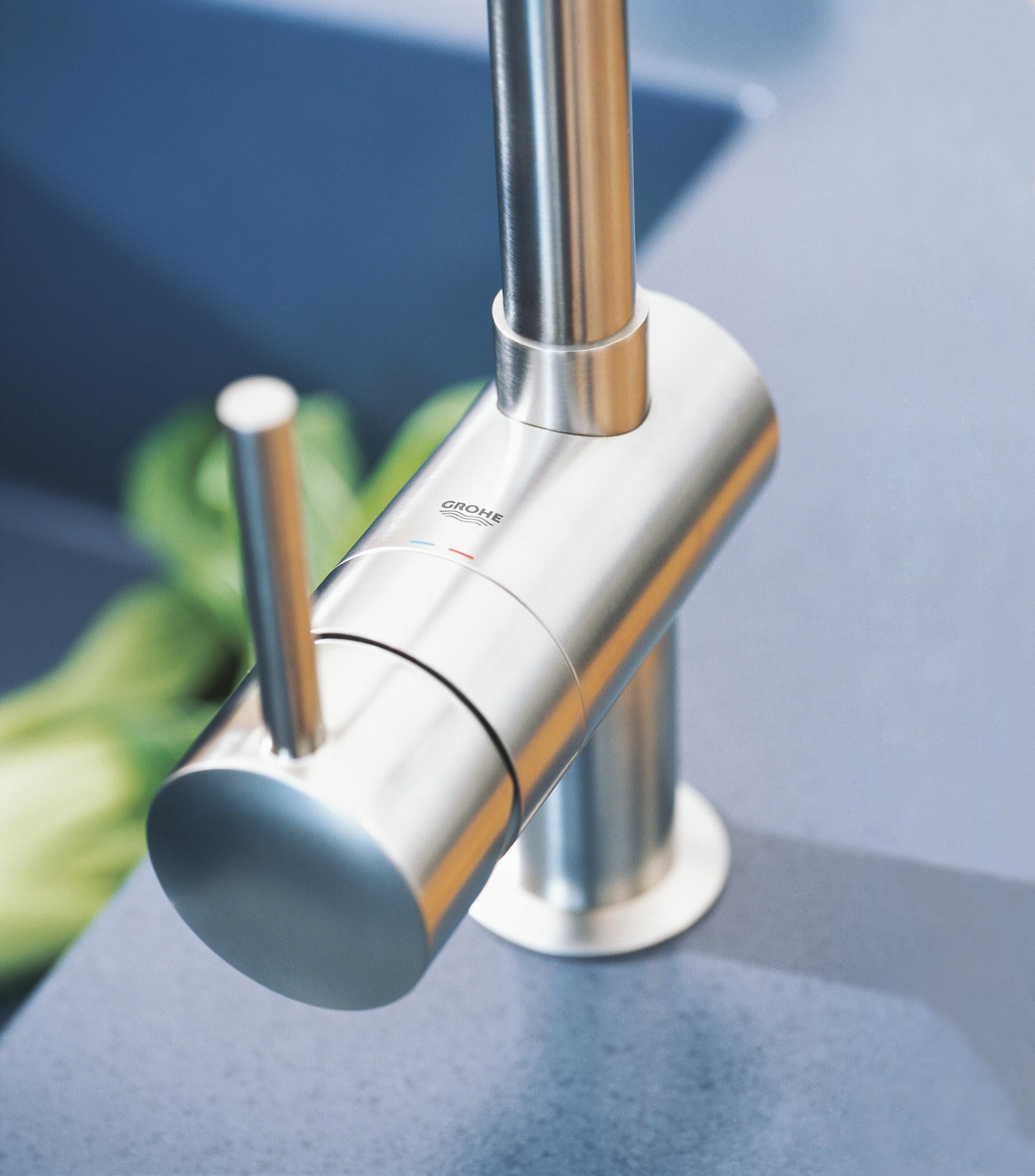 Torneira de bancada cinza cromado GROHE Minta - 20