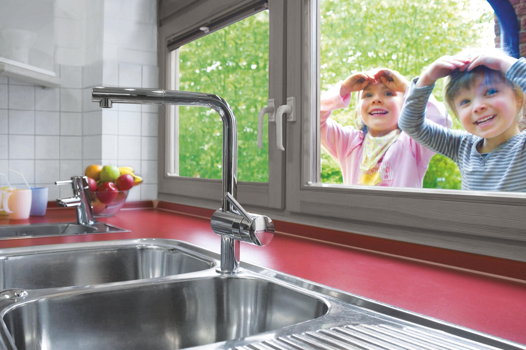 Torneira de bancada cinza cromado GROHE Minta - 17