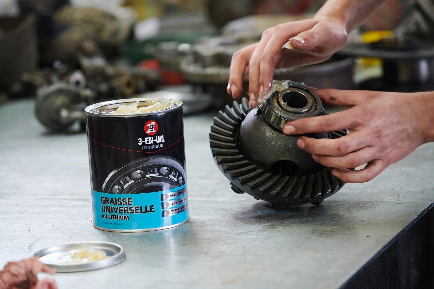 Graisse universelle lithium, 3-EN-UN TECHNIQUE en pot 1000 g - 3