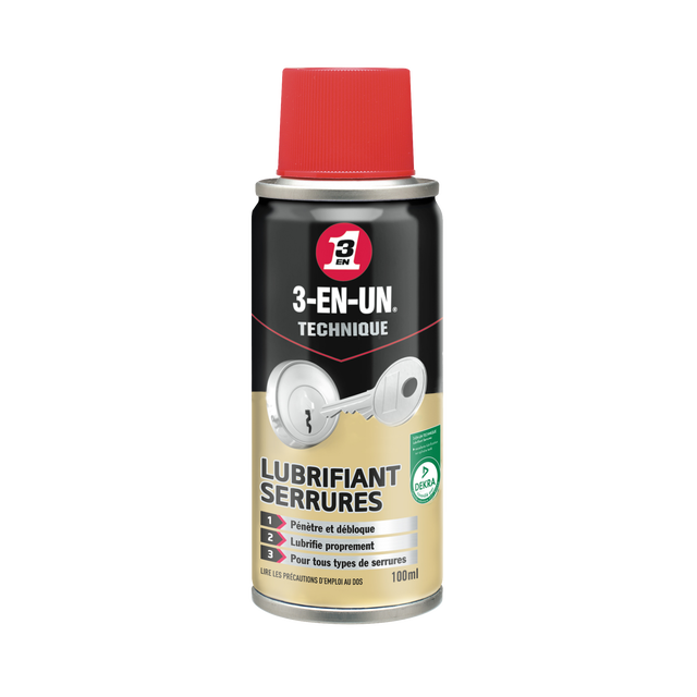 Lubrifiant serrure en aérosol, 100 ml 3-EN-UN TECHNIQUE