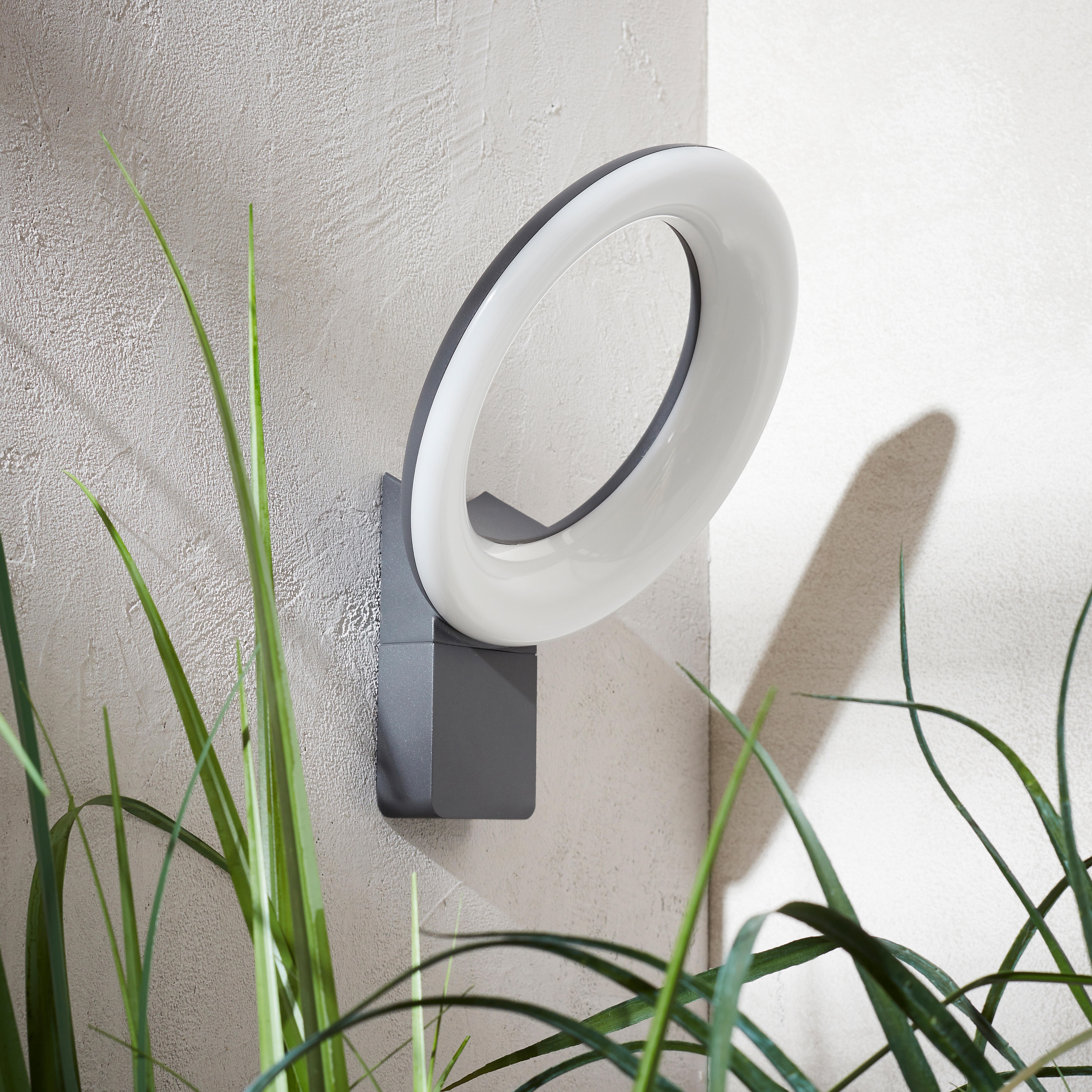 Applique LED moderno da esterno Quito grigio IP54, luce bianco naturale 2990 lumen, INSPIRE - 5