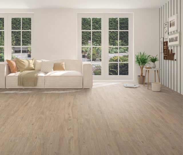 Piastrella da pavimento e rivestimento interno in gres porcellanato 20 x 120 cm rettificato beige opaco Listone R9 traffico intenso (pei 4/5) Sp. 9.5 mm 1.44 mq