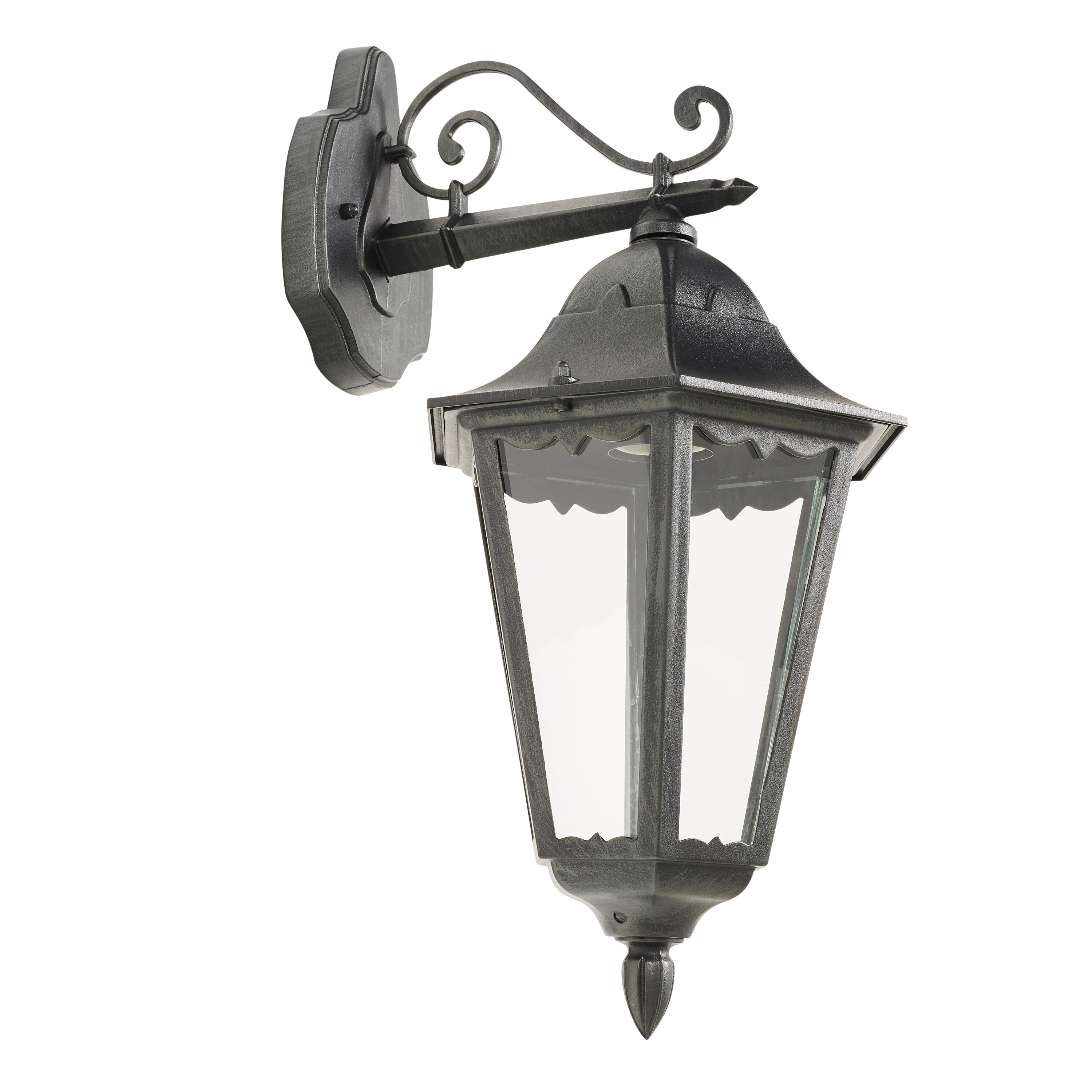 Applique descendante E27, acier / verre, noir, Monza, INSPIRE - 5