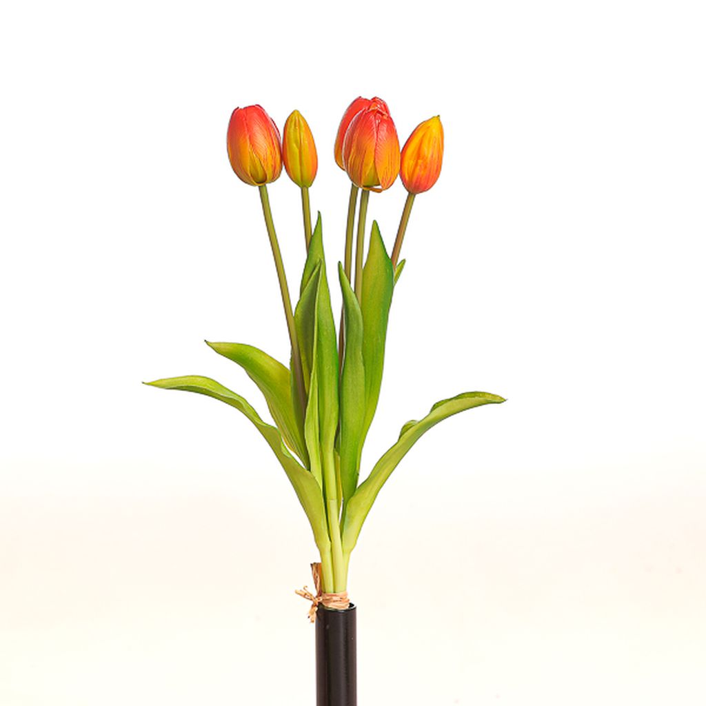 Lampada A Tulipano Artificiale Minidiva Con Luce LED Calda – A Batteria – Vaso Incluso – Per Decorazione Casa, Regalo Romantico