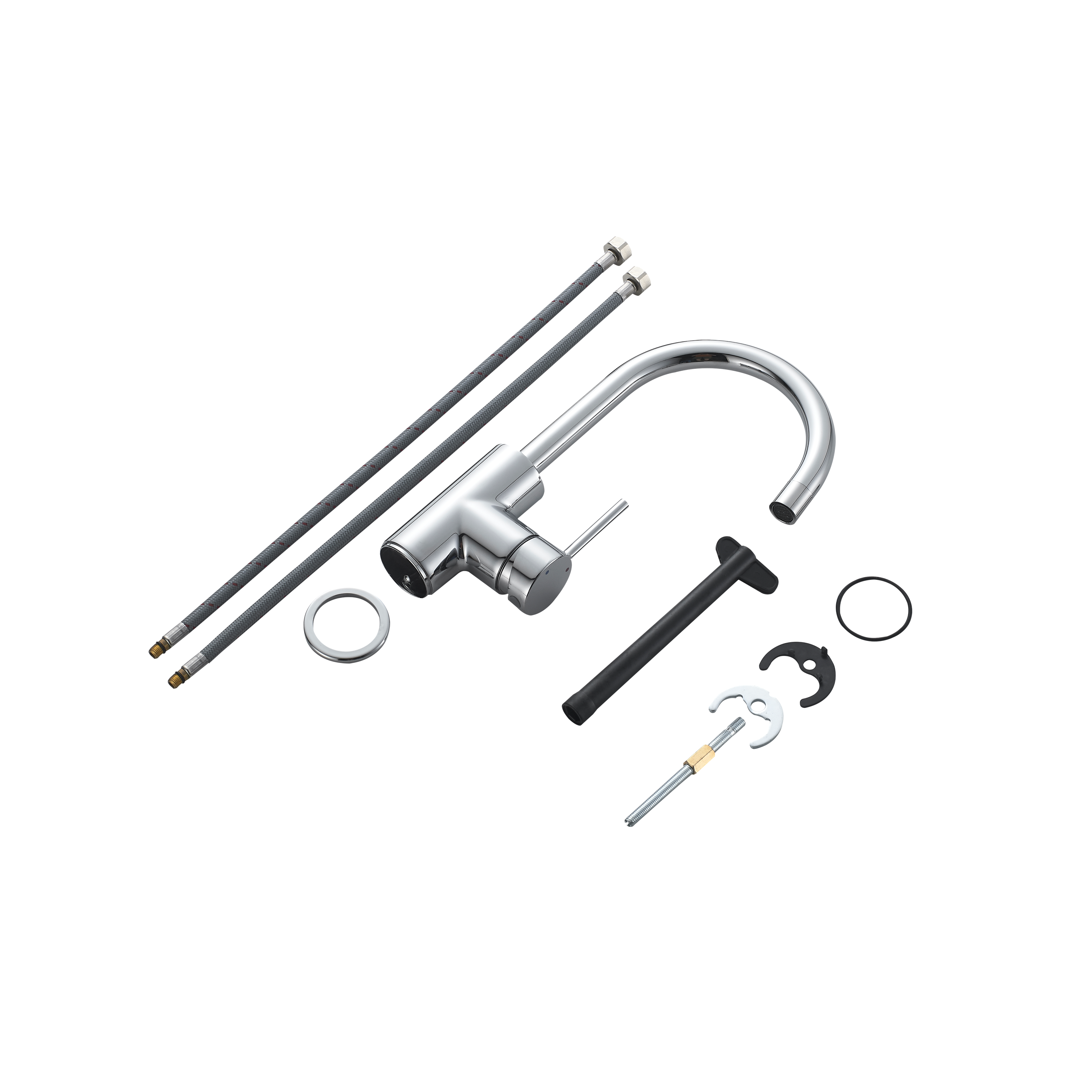 Grifo de lavabo SENSEA Loa monomando caño alto cromo brillo.  - 5