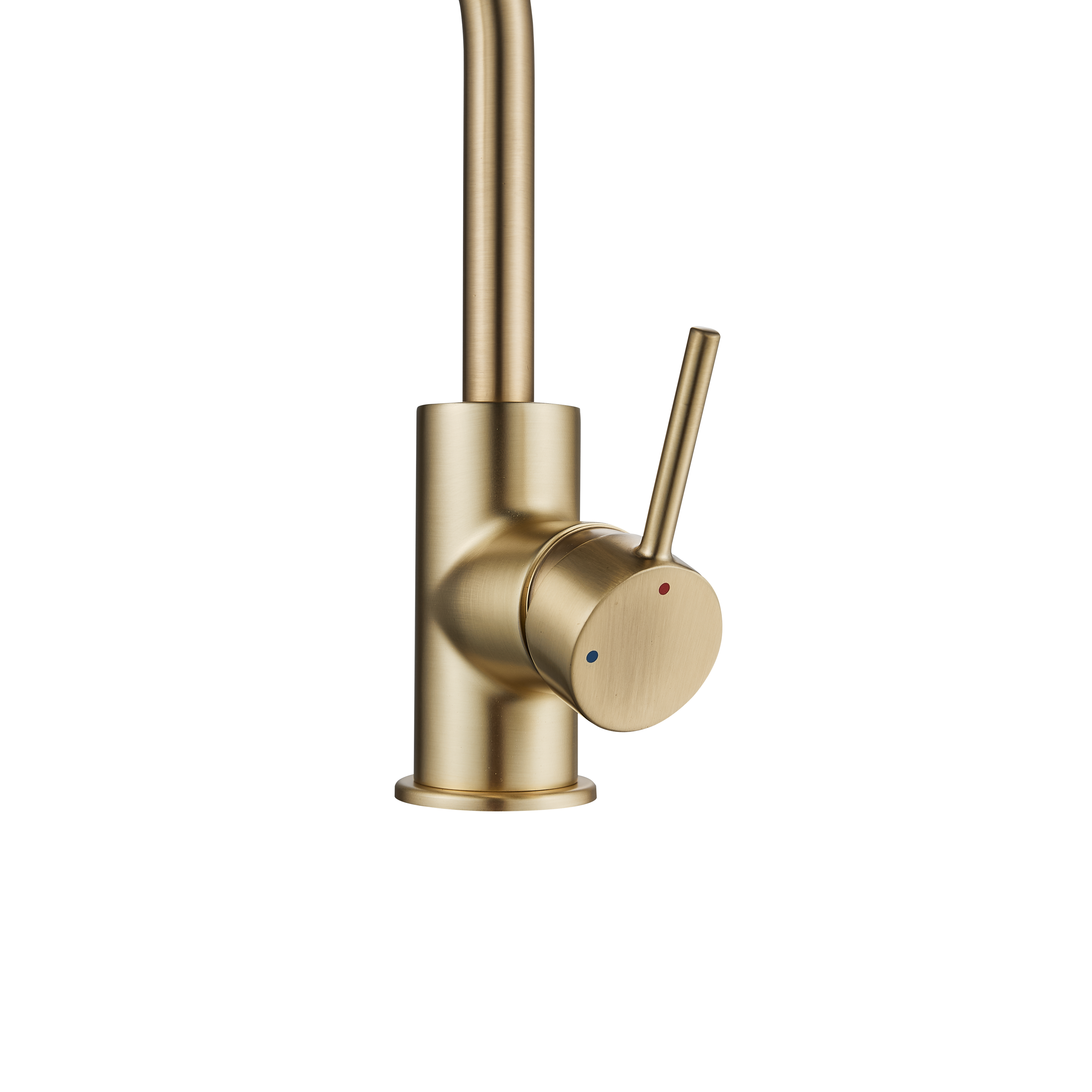 Mitigeur de lavabo or brossé, bec mobile, Loa, SENSEA - 5