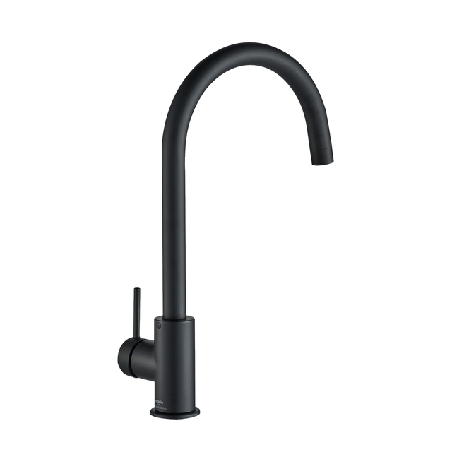 Torneira de bancada cano alto preto Delinia Loa