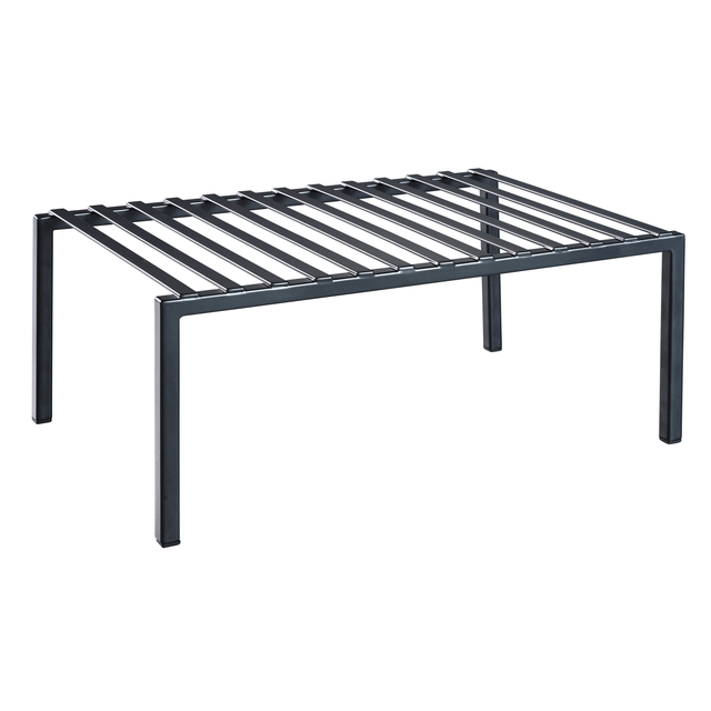 Mensola salva spazio d'appoggio in acciaio grigio L 33 x H 14 x P 21 cm