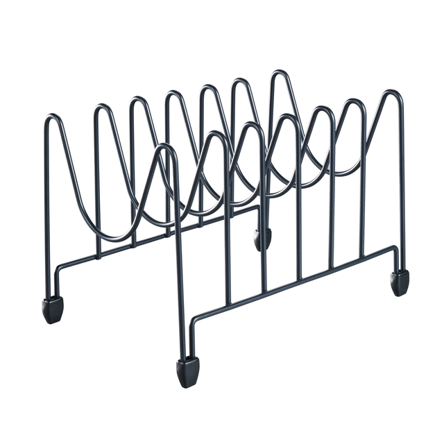 Porta coperchi d'appoggio in acciaio grigio L 25.5 x H 17.2 x P 17 cm