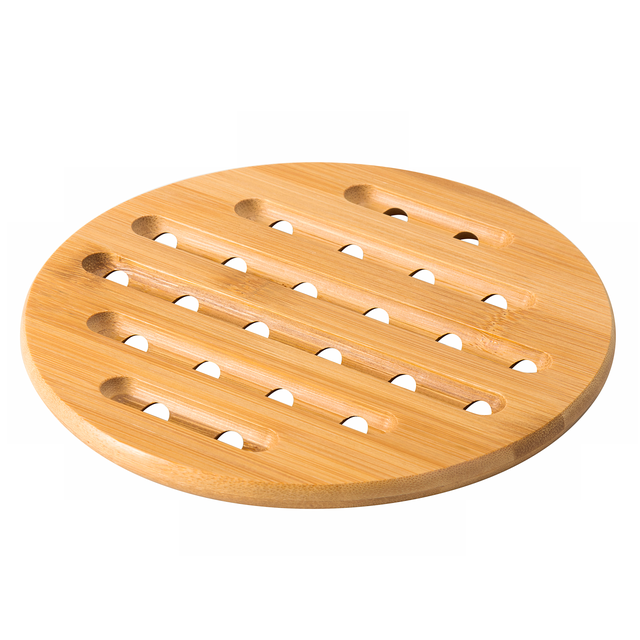 Dessous de plat en bambou pour plan de travail