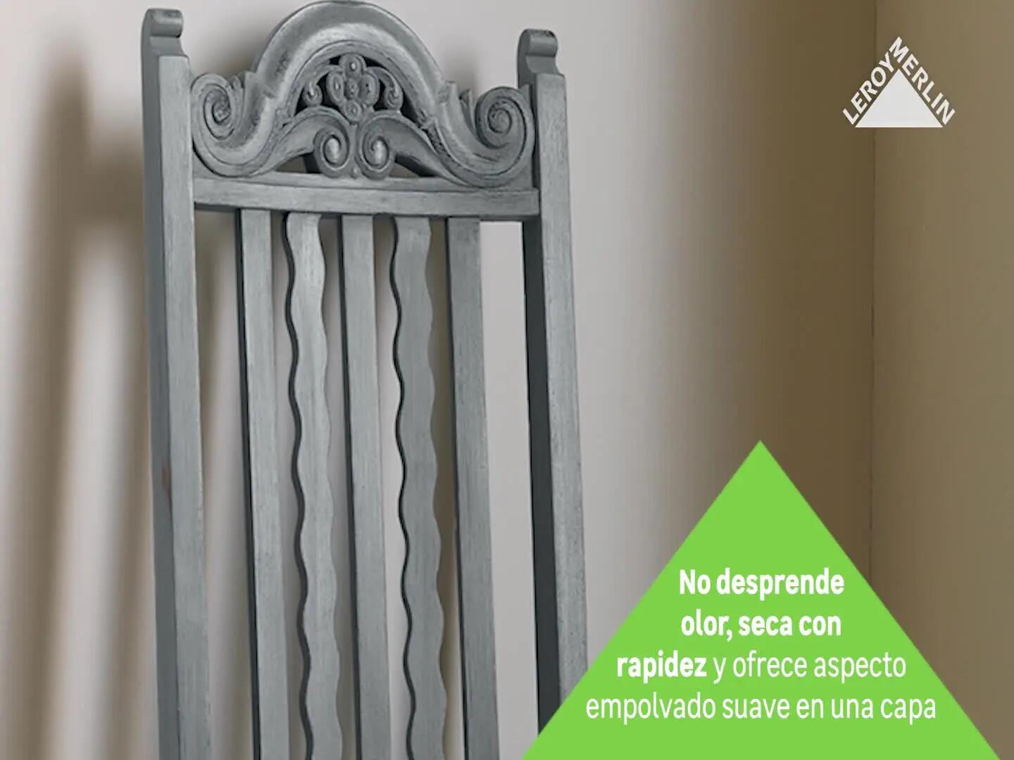 Pintura a la tiza RUST-OLEUM en color antracita mate para aplicar sobre madera, contrachapado 750 ml - 7