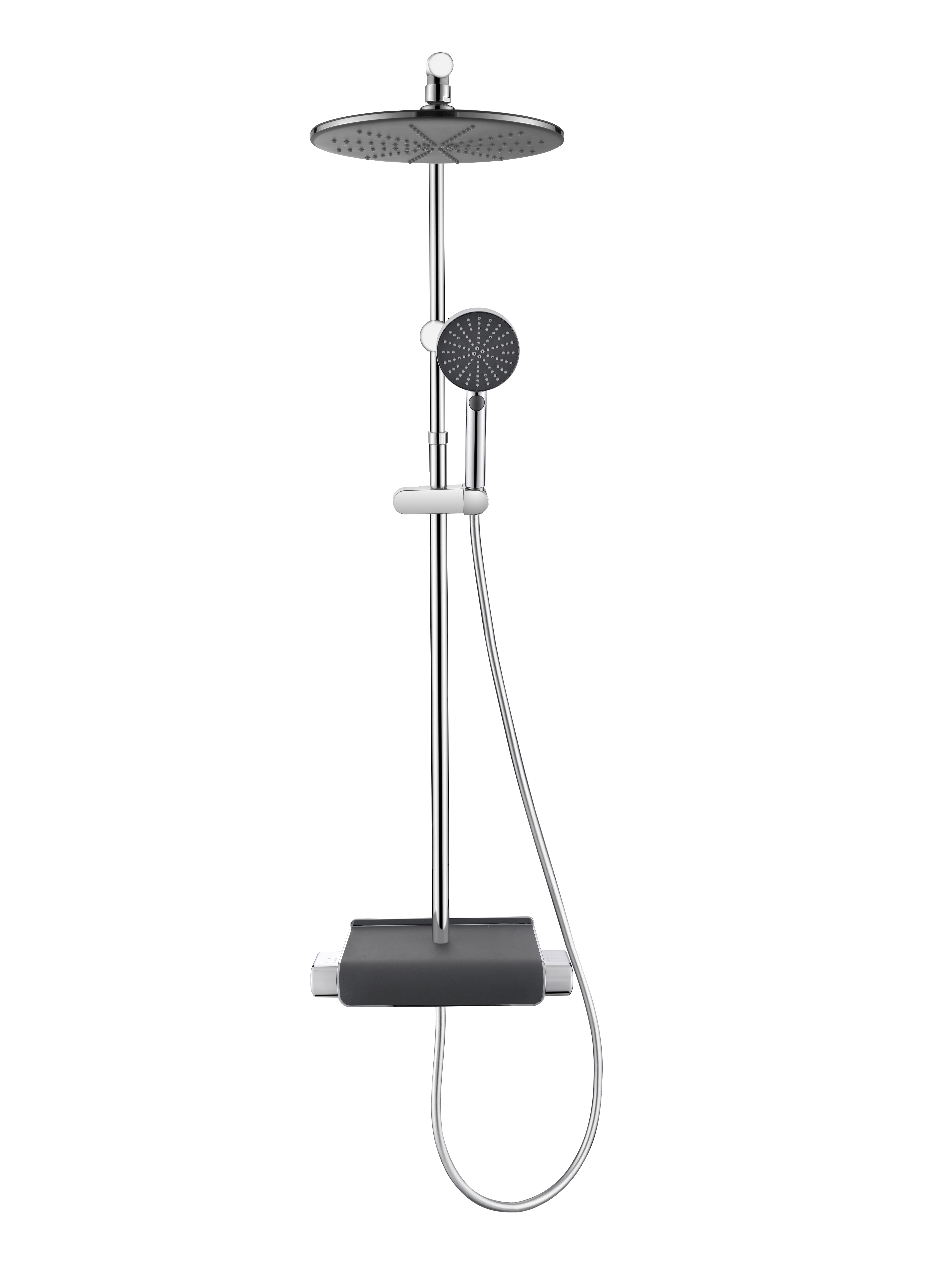 Conjunto de duche com torneira termostática cromado sensea easy - 4