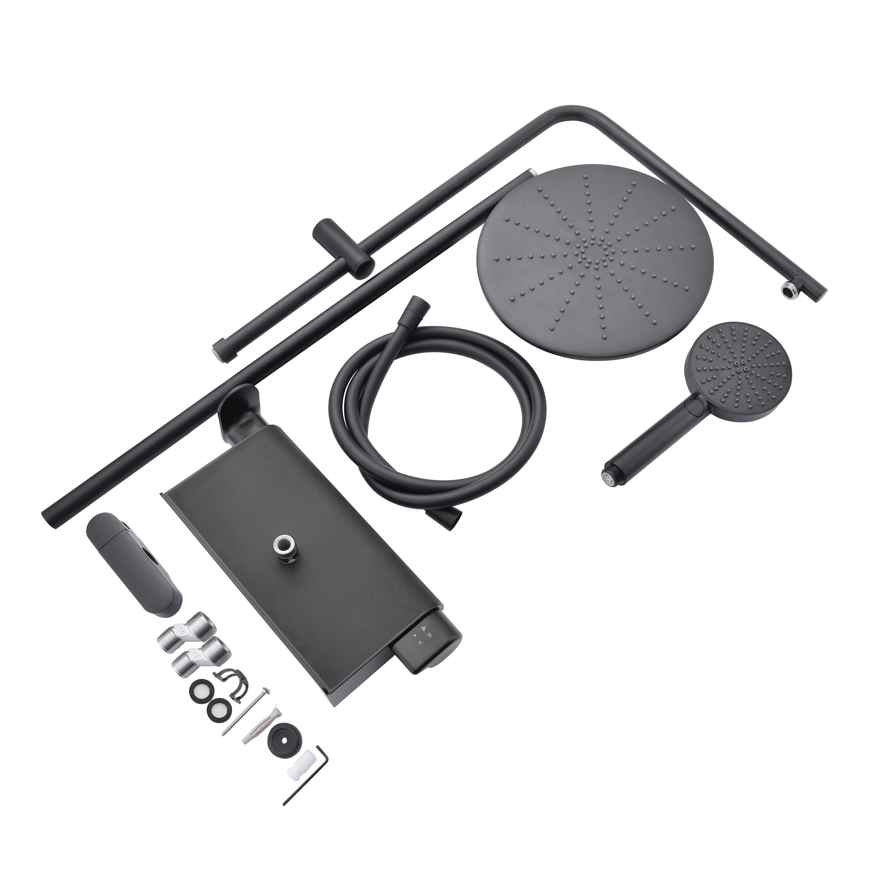 Conjunto de duche com torneira preto Sensea Easy - 15