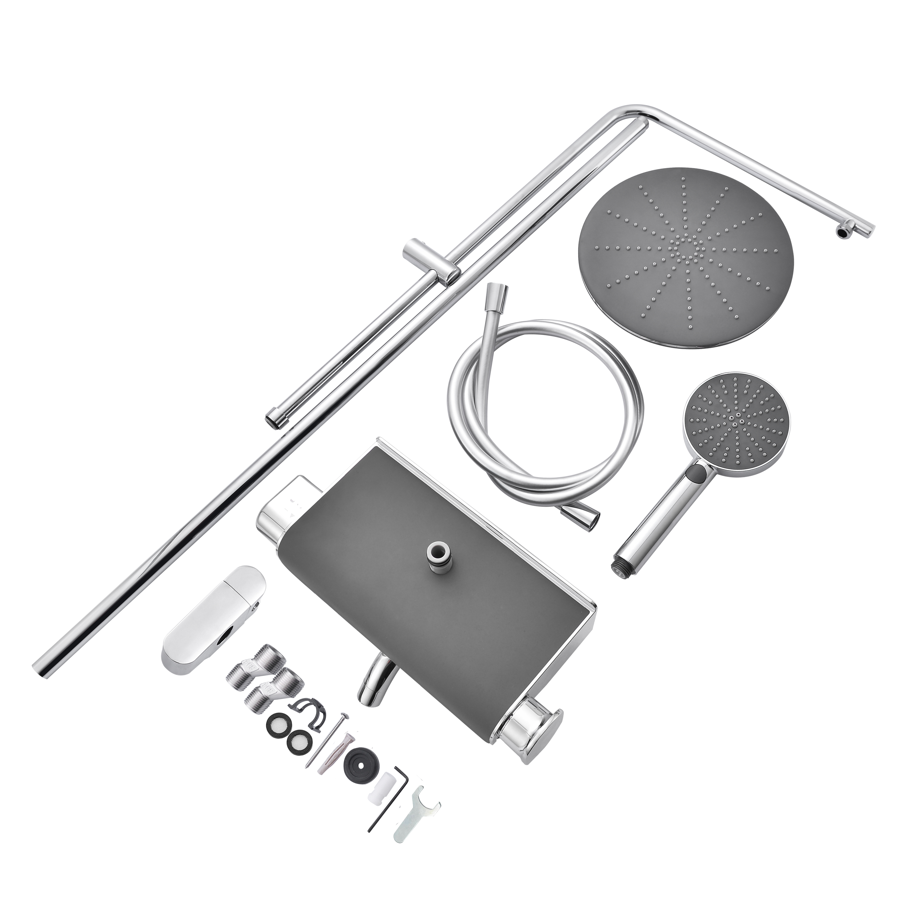 Conjunto de banheira com torneira cromado sensea easy - 17