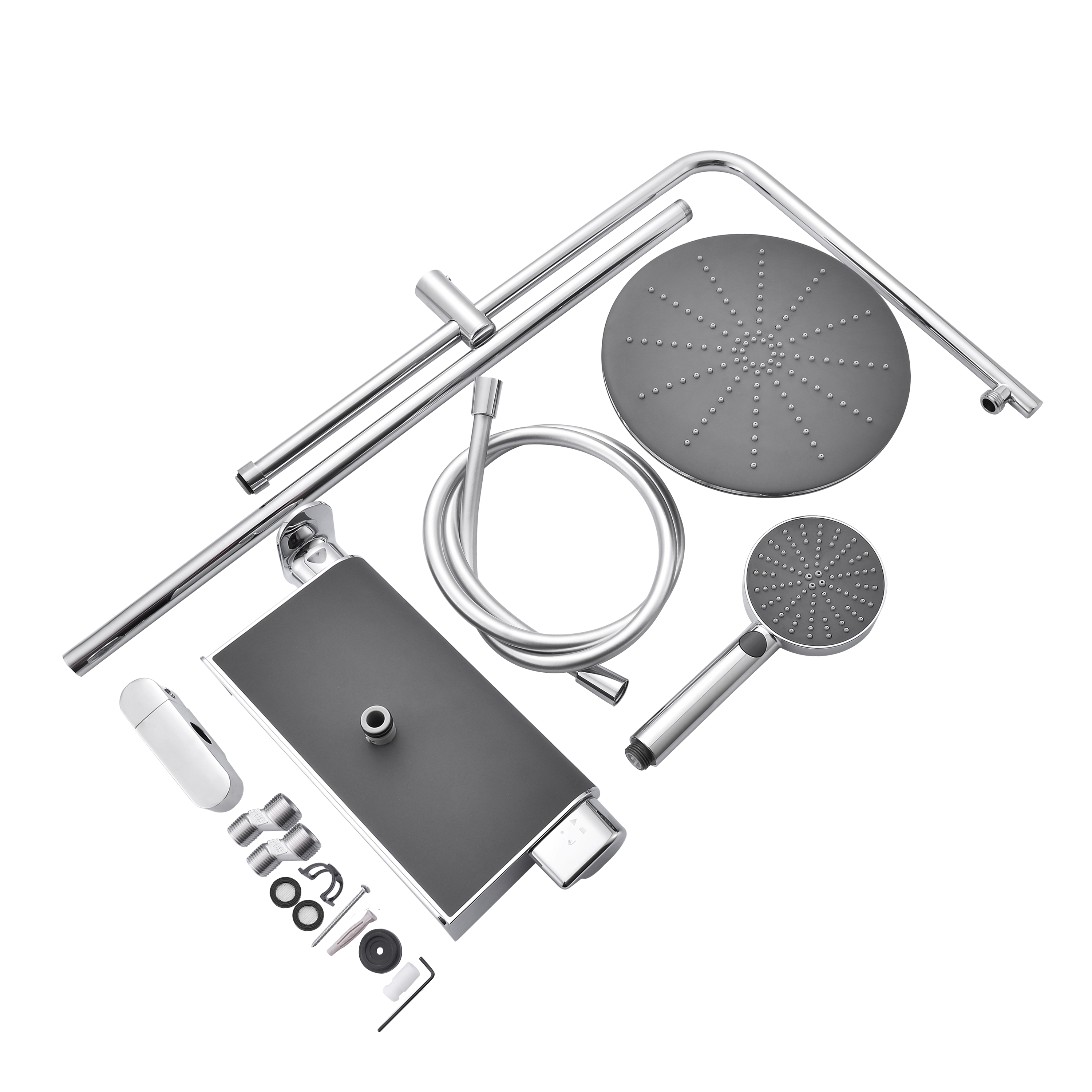 Conjunto de duche com torneira monocomando cromado Sensea Easy - 15