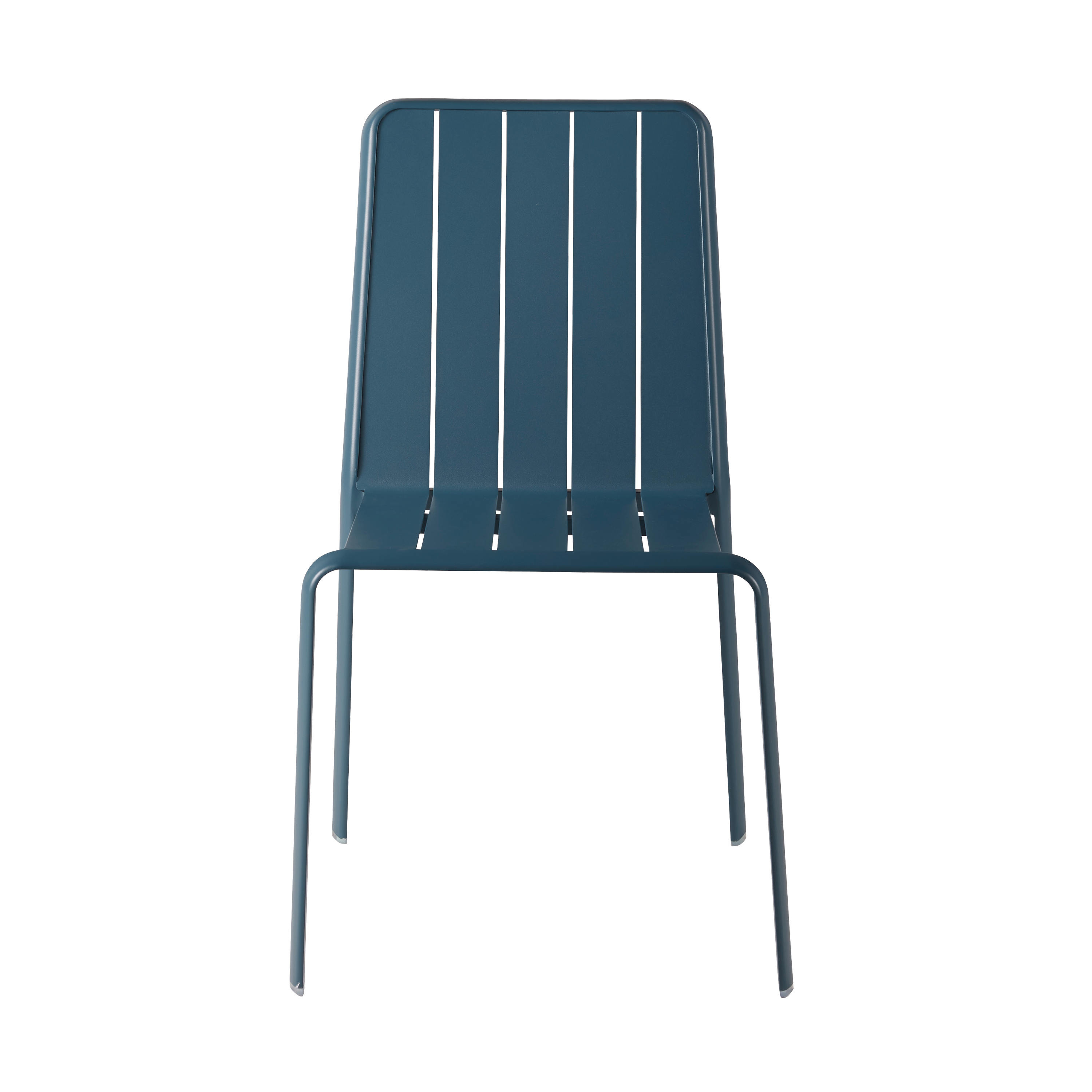 Sedia da giardino Idaho NATERIAL, struttura e seduta in alluminio blu - 7