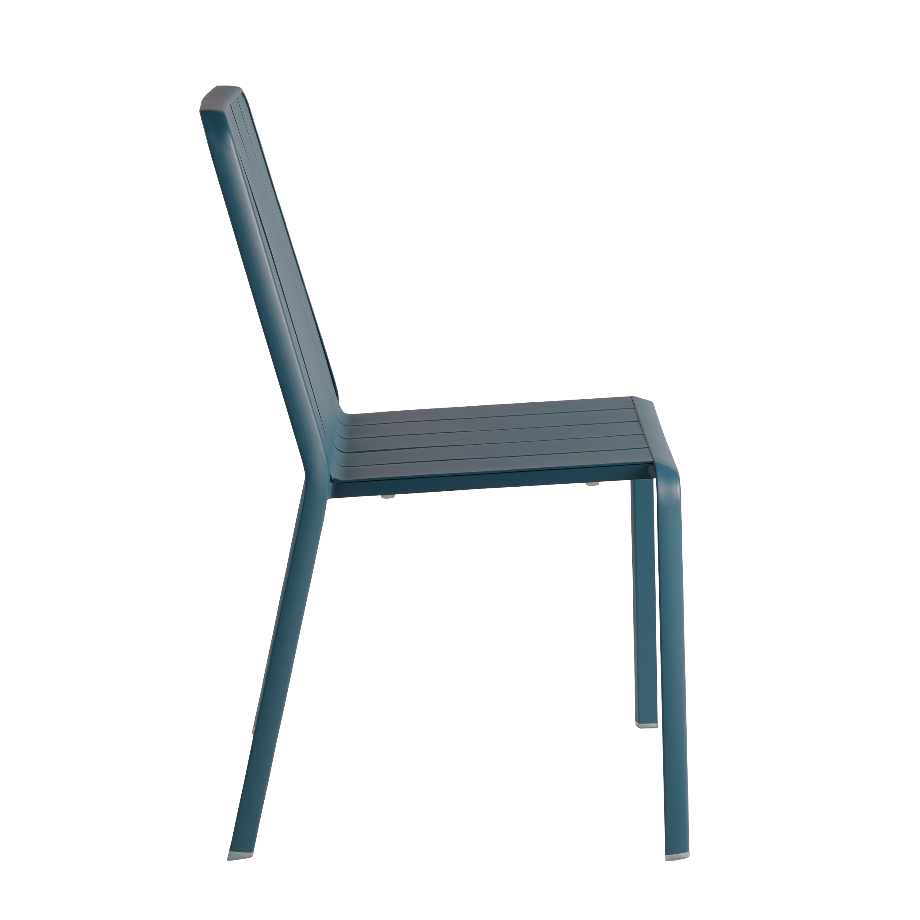 Sedia da giardino Idaho NATERIAL, struttura e seduta in alluminio blu - 9