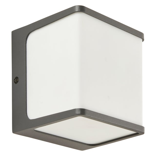 Candeeiro de parede com lâmpada de exterior Telin LED 1 luz 1500lm  cinzento Inspire