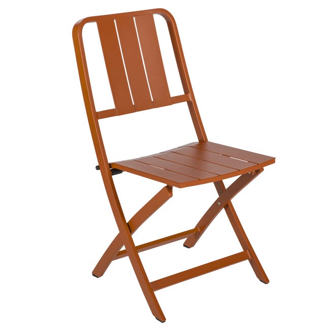 Chaise Idaho en Aluminium Terracotta