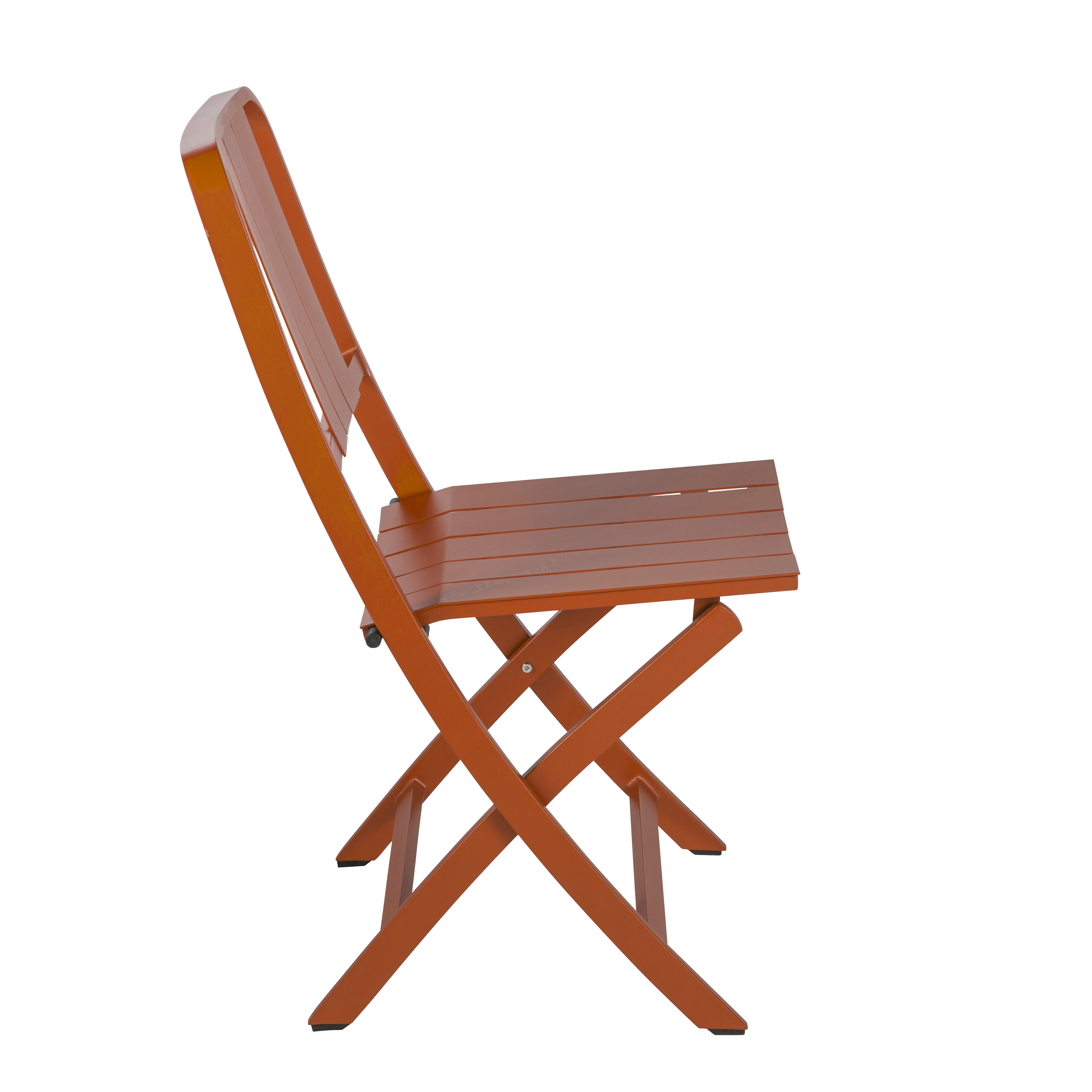 Sedia da giardino pieghevole in alluminio Idaho NATERIAL, seduta in alluminio arancione - 8
