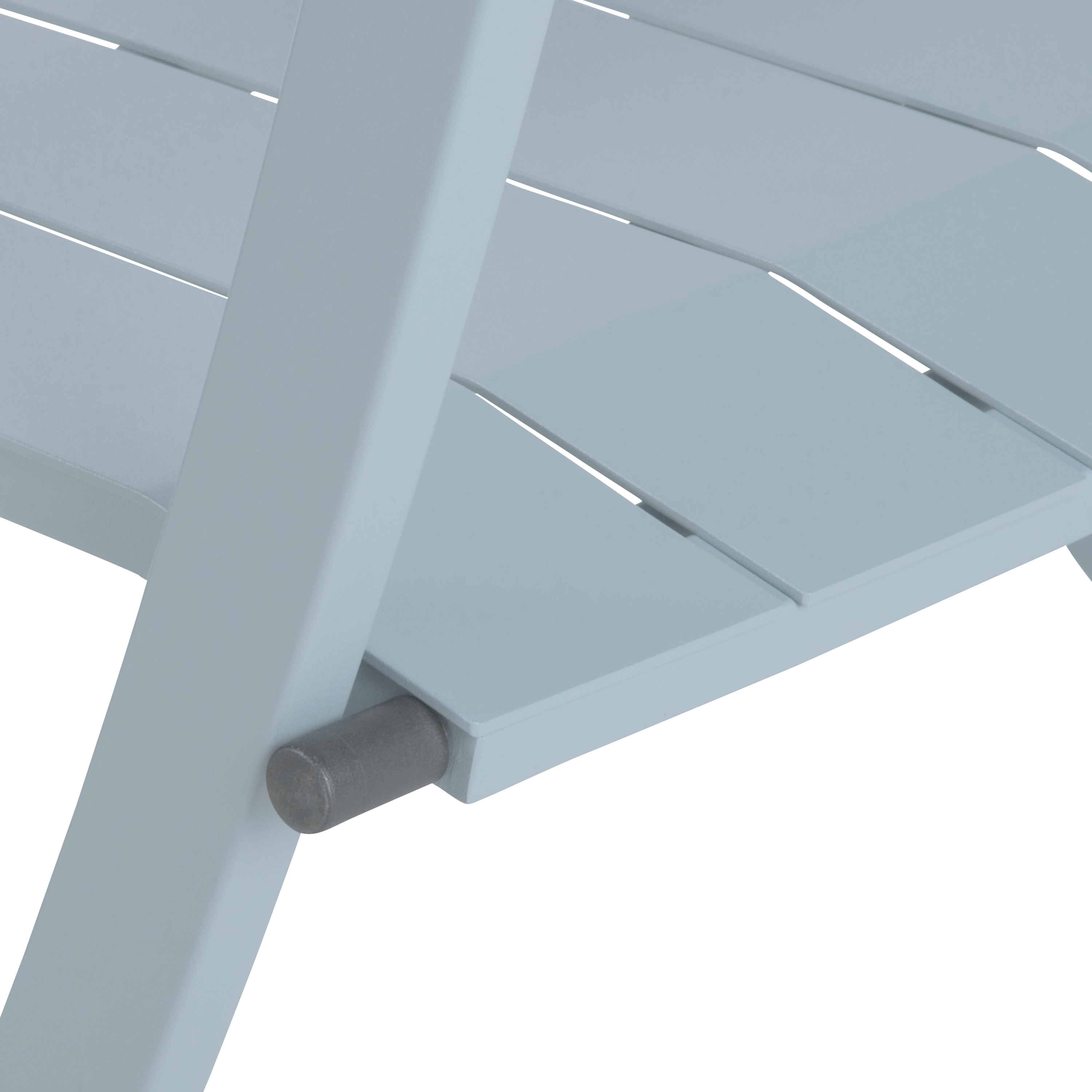 Sedia da giardino pieghevole in alluminio Idaho NATERIAL, seduta in alluminio azzurro - 19