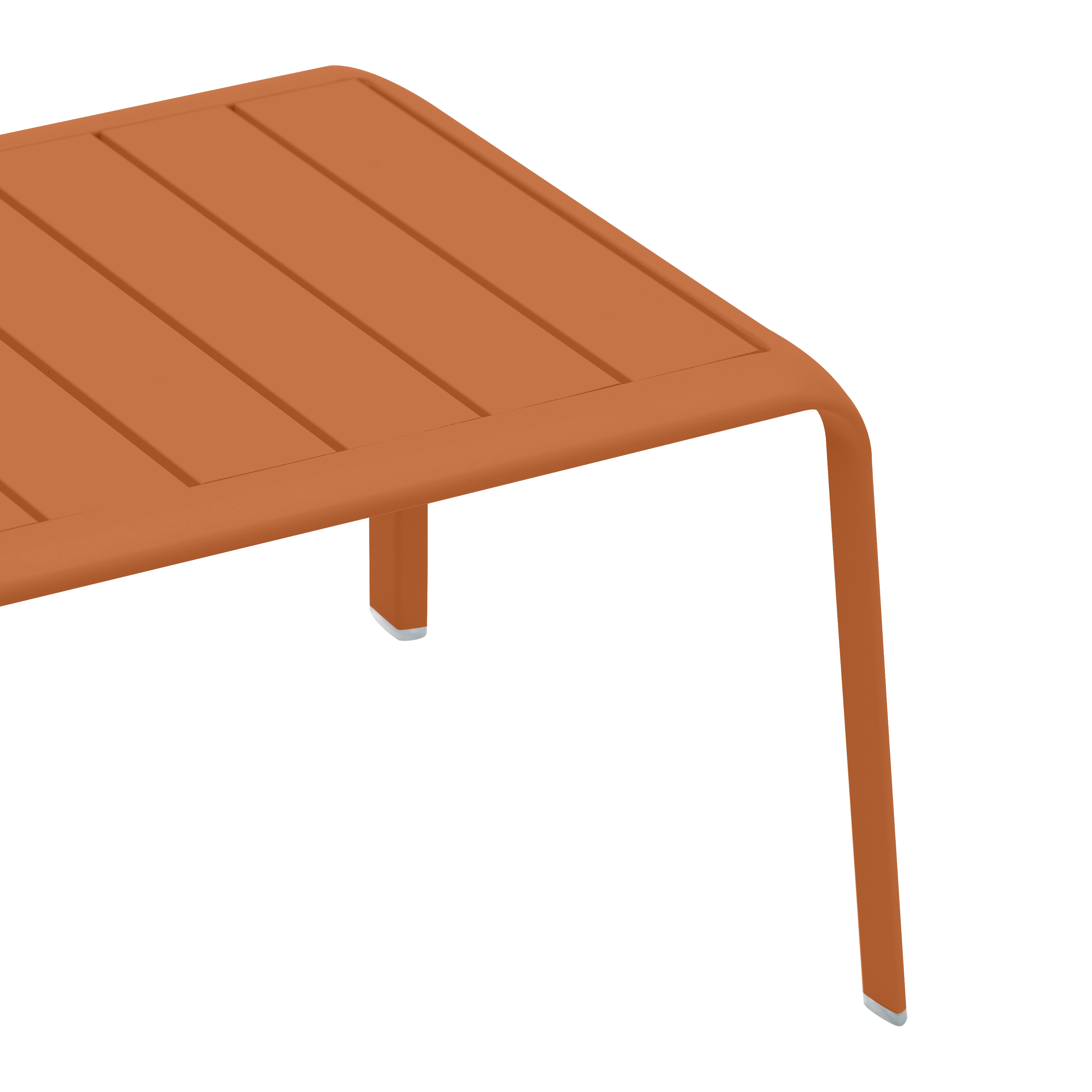 Table basse 59x41 en aluminium orange Idaho NATERIAL - 7