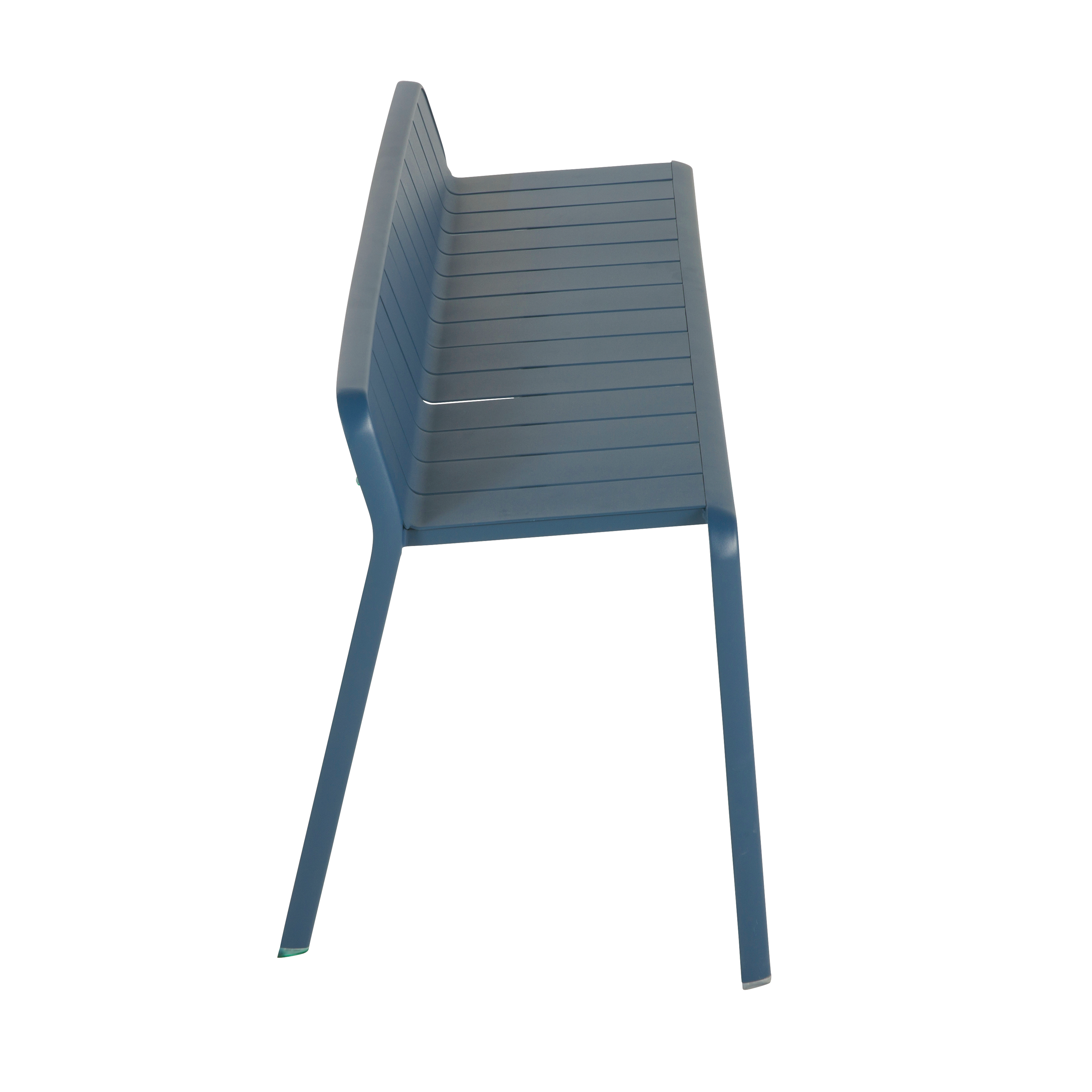 Panca da giardino in alluminio blu Idaho NATERIAL, 2 posti - 9