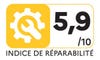 Indice de réparabilité : 5.9 sur 10