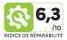 Indice de réparabilité : 6.3 sur 10