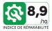 Indice de réparabilité : 8.9 sur 10