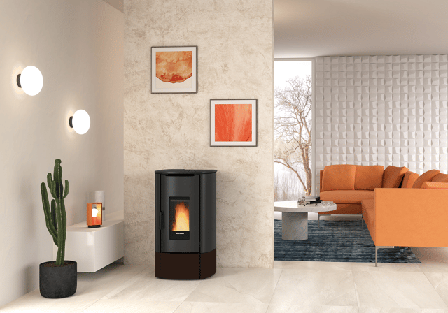 Poêle à granulés EXTRAFLAME Angy bronze 7 kW