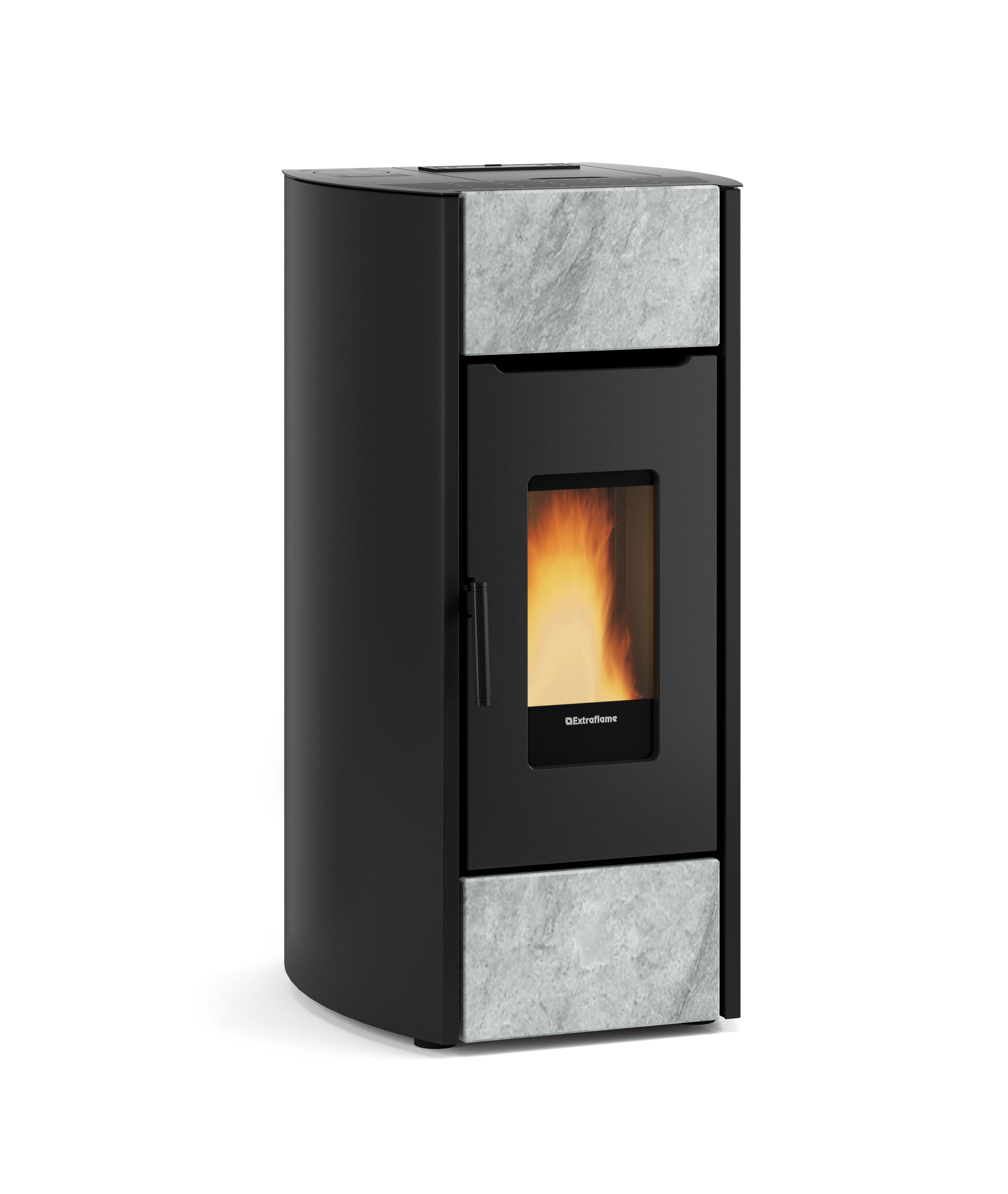 Poêle à granulés LUCIA Finition NORDICA Extraflame Céramique Bordeaux