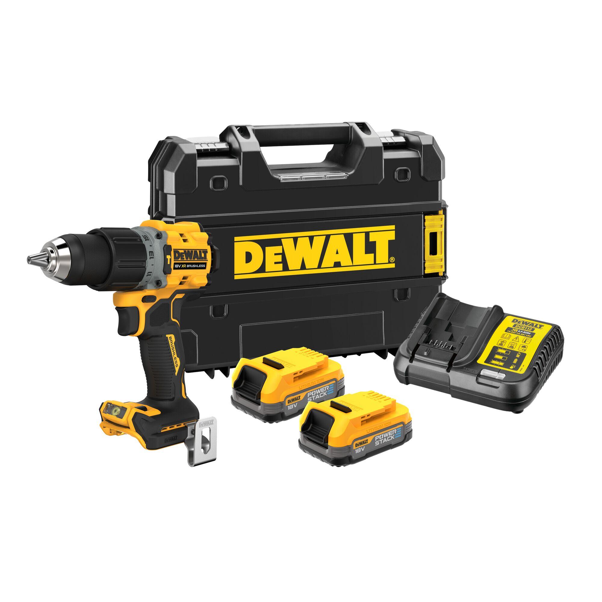 Perceuse visseuse à percussion sans fil brushless DeWalt DCD805E2T-QW 18V Li-ion PowerStack 2 x 1,7Ah | Perceuse visseuse à percussion | FR Perceuse visseuse à percussion sans fil brushless DeWalt DCD805E2T-QW 18V Li-ion PowerStack 2 x 1,7Ah | Perceuse visseuse à percussion | FR