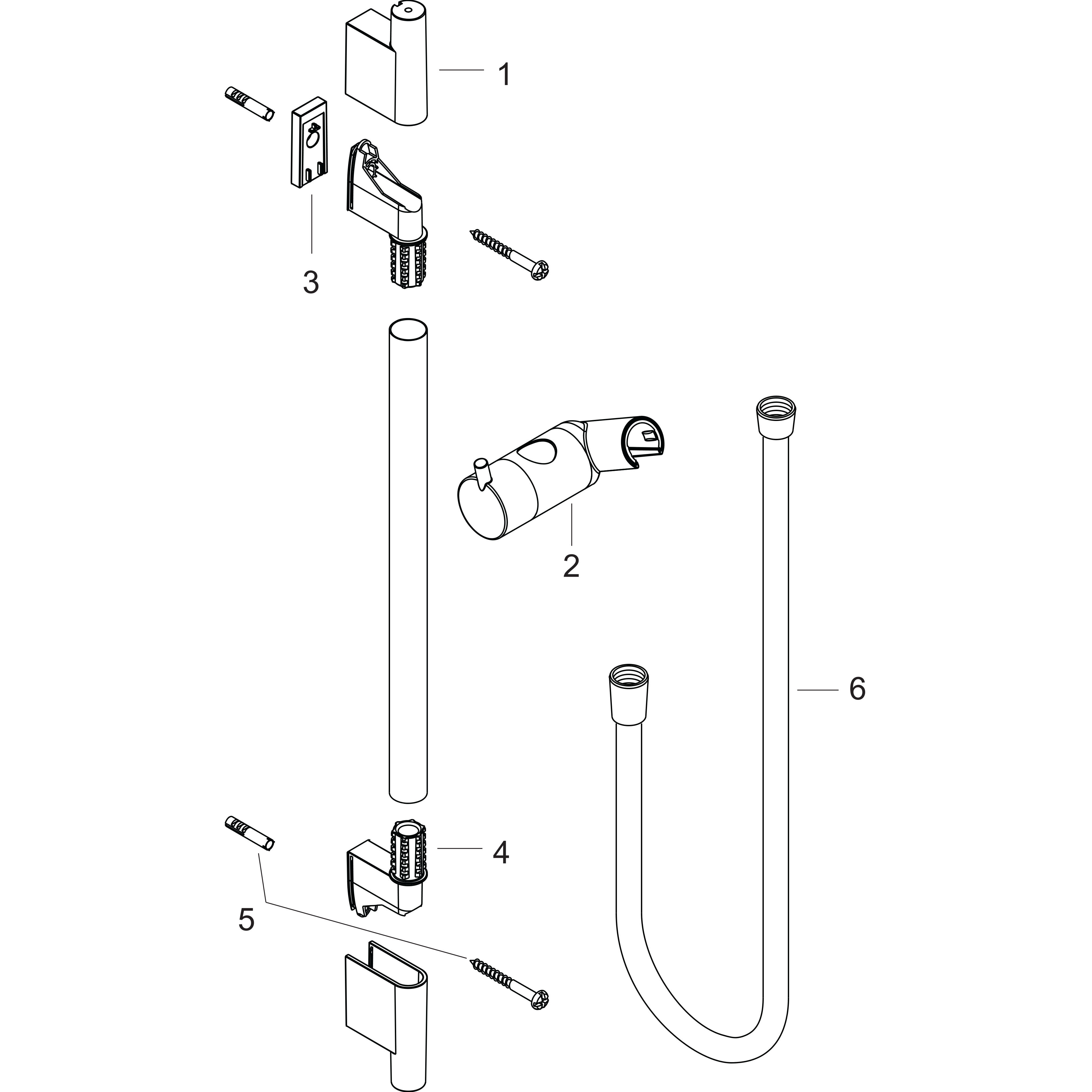 Barre de douche doré Unica HANSGROHE - 7