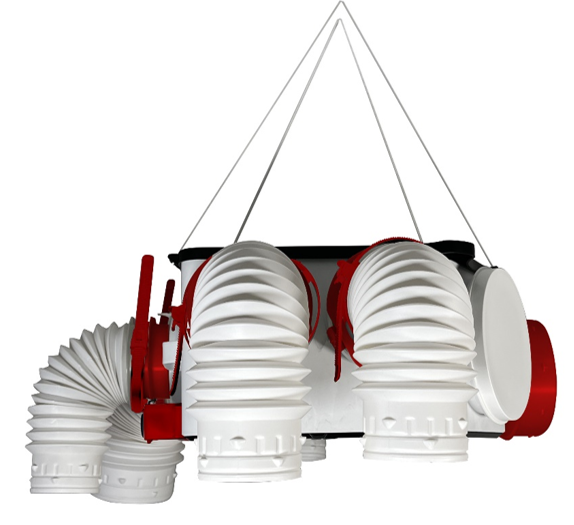 Kit VMC simple flux autoréglable à détection d'humidité S&P Octeo auto dhu - 3