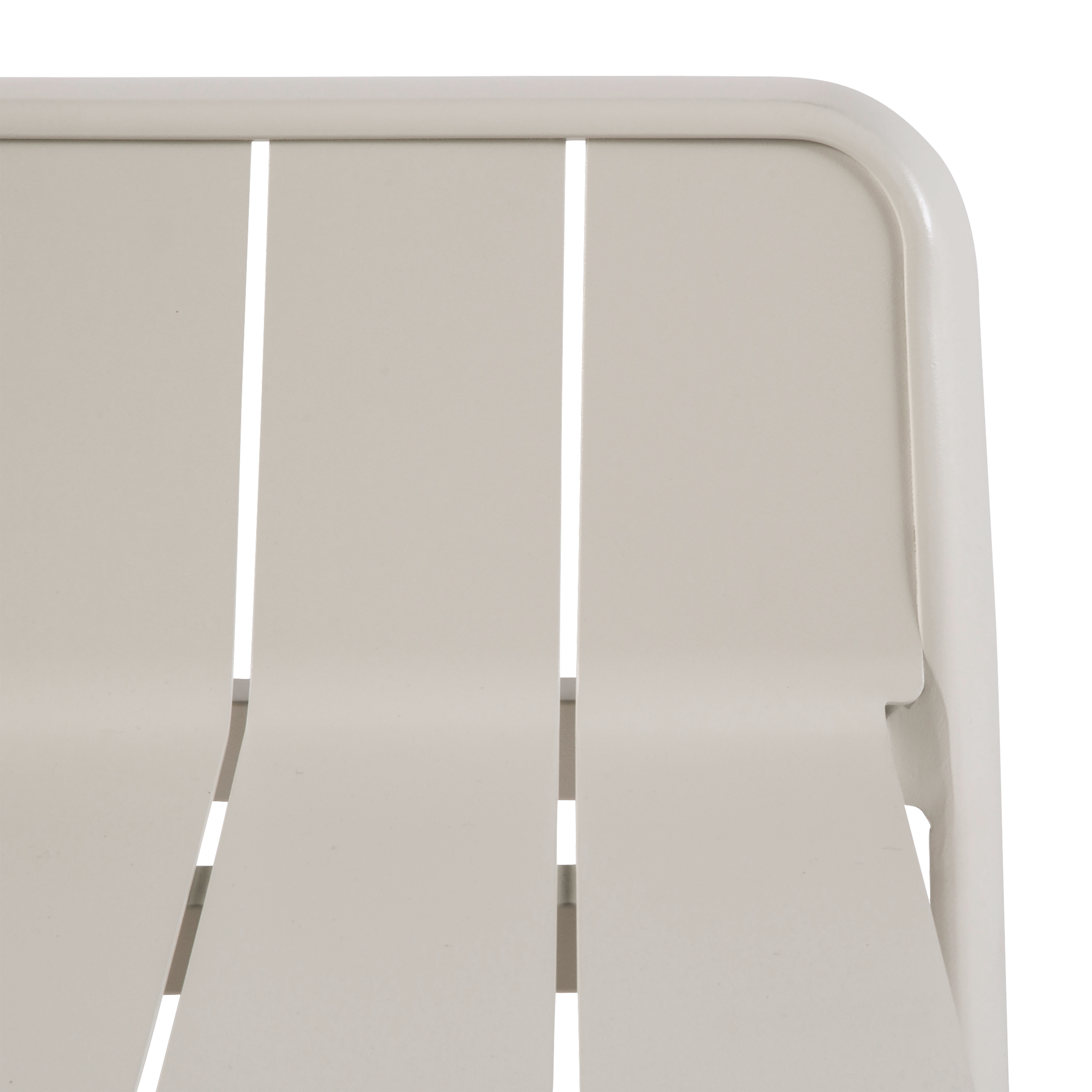 Sgabello da giardino in alluminio beige Idaho NATERIAL, 1 posto - 7