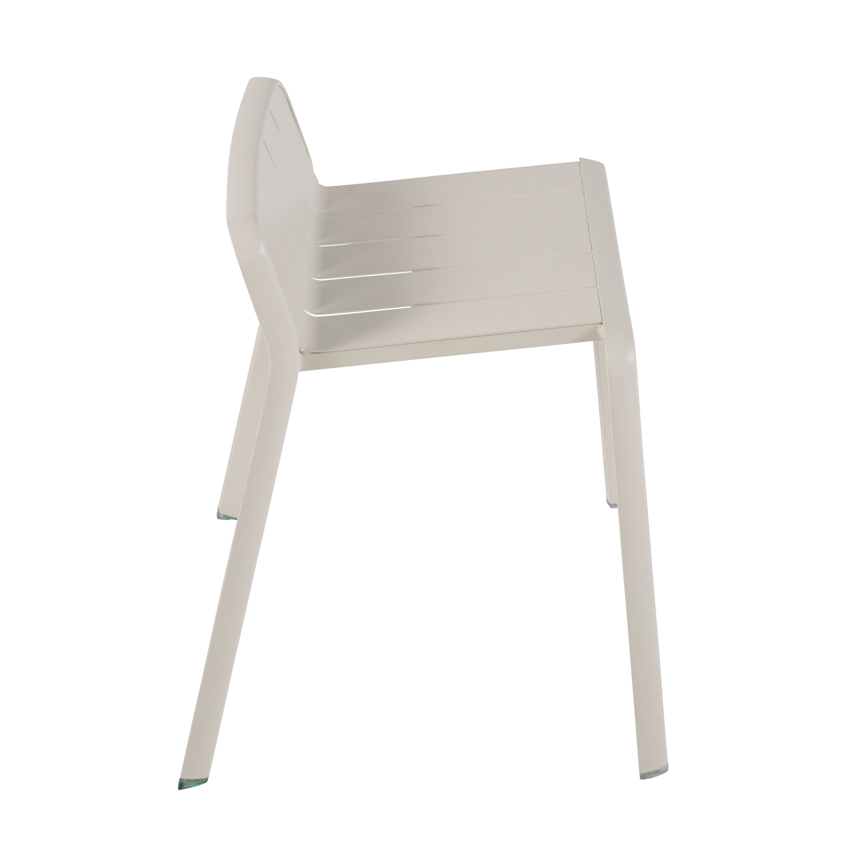 Sgabello da giardino in alluminio beige Idaho NATERIAL, 1 posto - 4