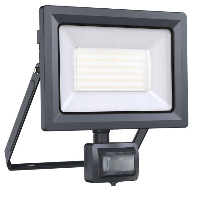Faro da esterno con sensore di movimento Yonkers in alluminio, antracite, Modulo LED 50W INSPIRE