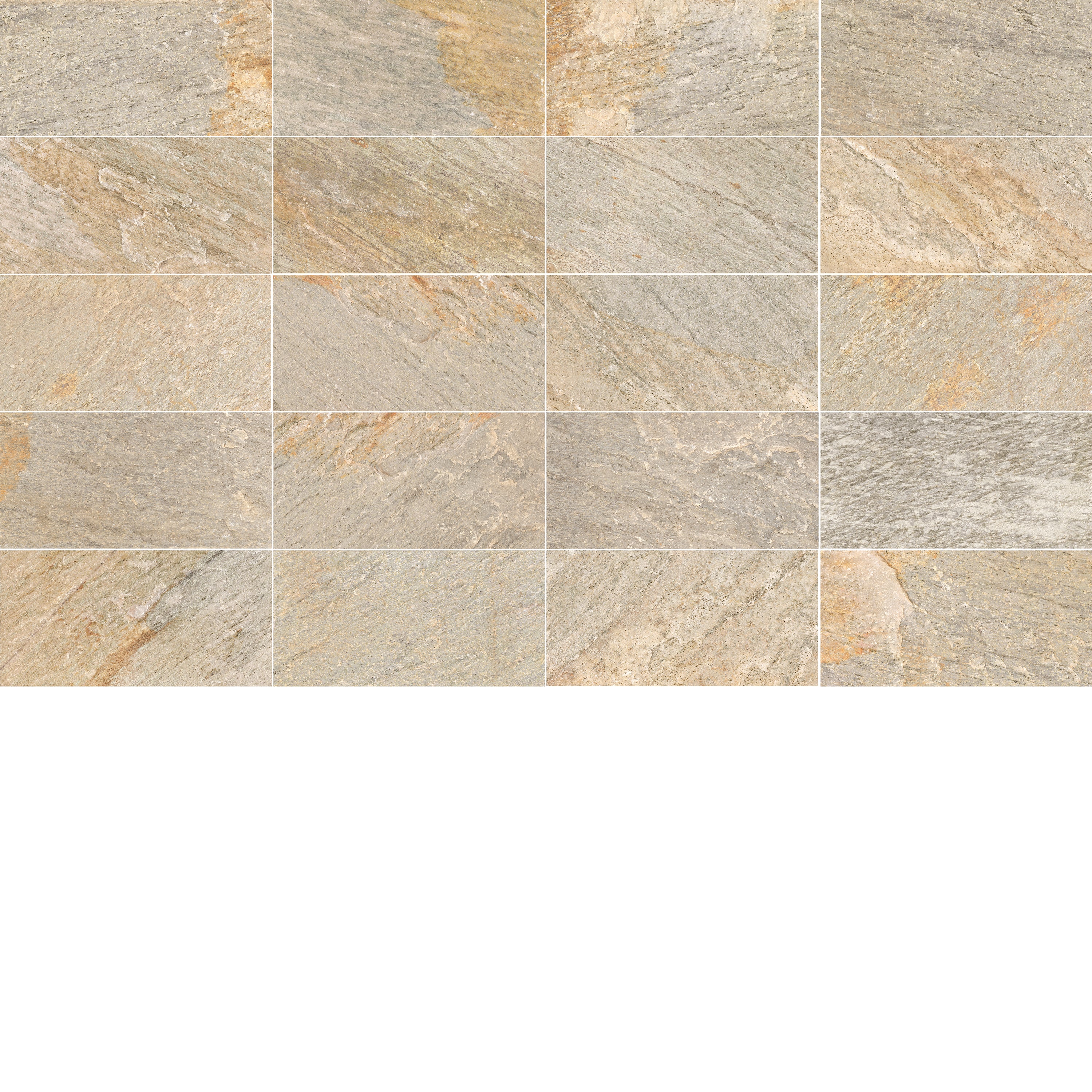 Piastrella da pavimento e rivestimento interno ed esterno in gres porcellanato 20 x 40 cm non rettificato smaltato beige opaco Myrtos R11 traffico intenso (pei 4/5) Sp. 8.2 mm 1.46 mq - 5