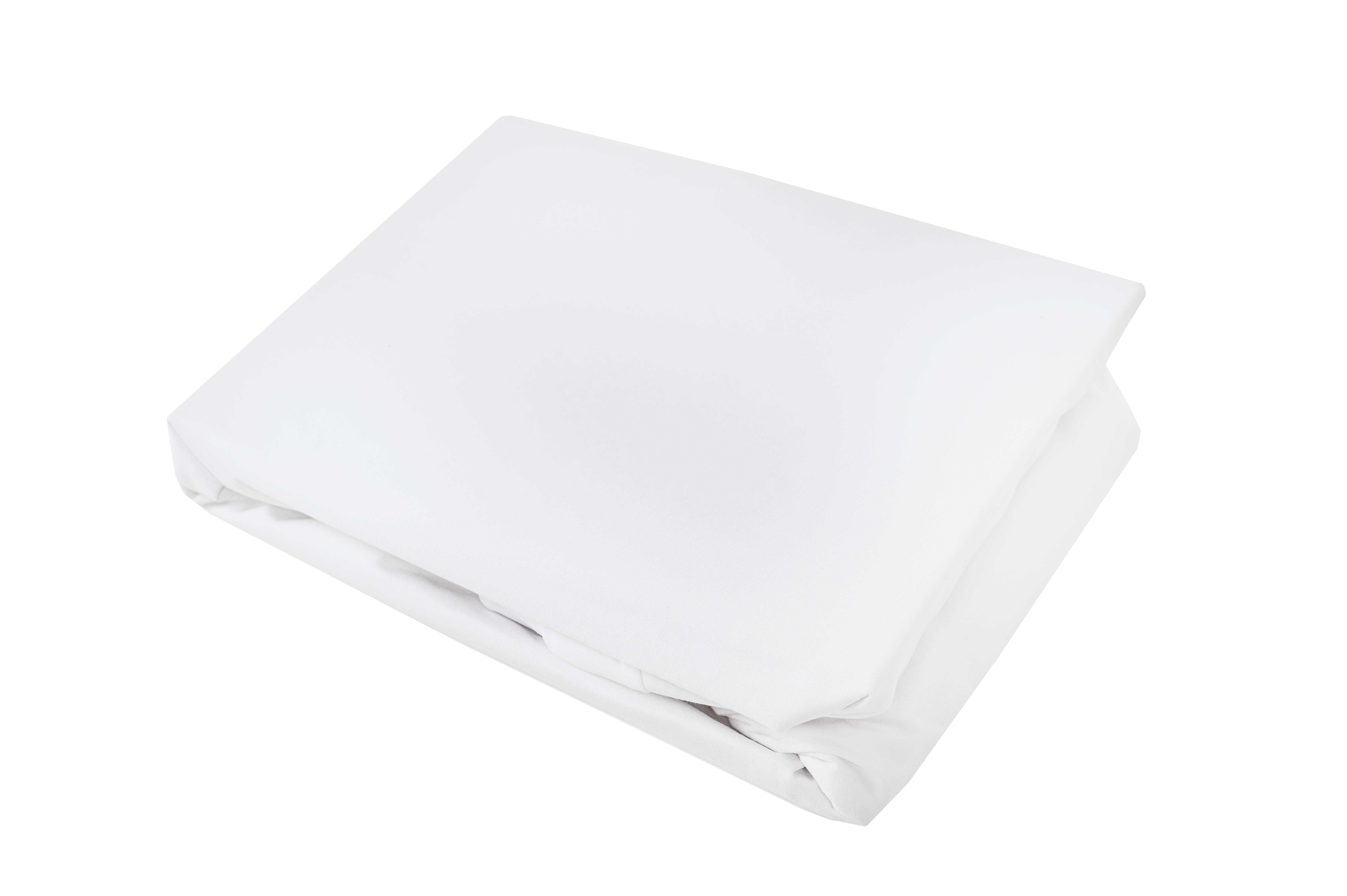 Protector de colchón Antiácaros algodón blanco para cama de 180 cm - 2