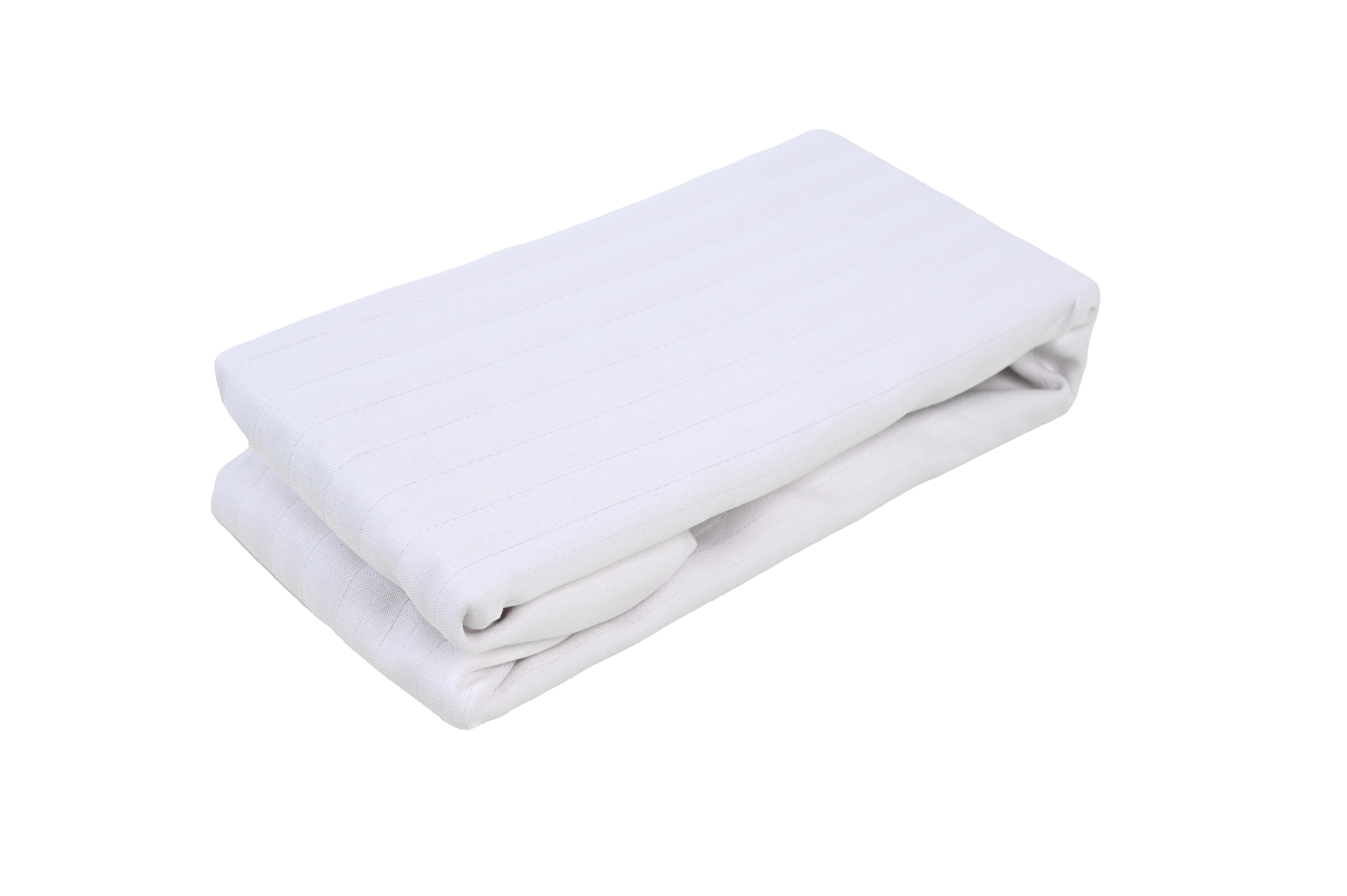 Funda de almohada algodón Raso lisa blanco  40 x 135 cm - 2