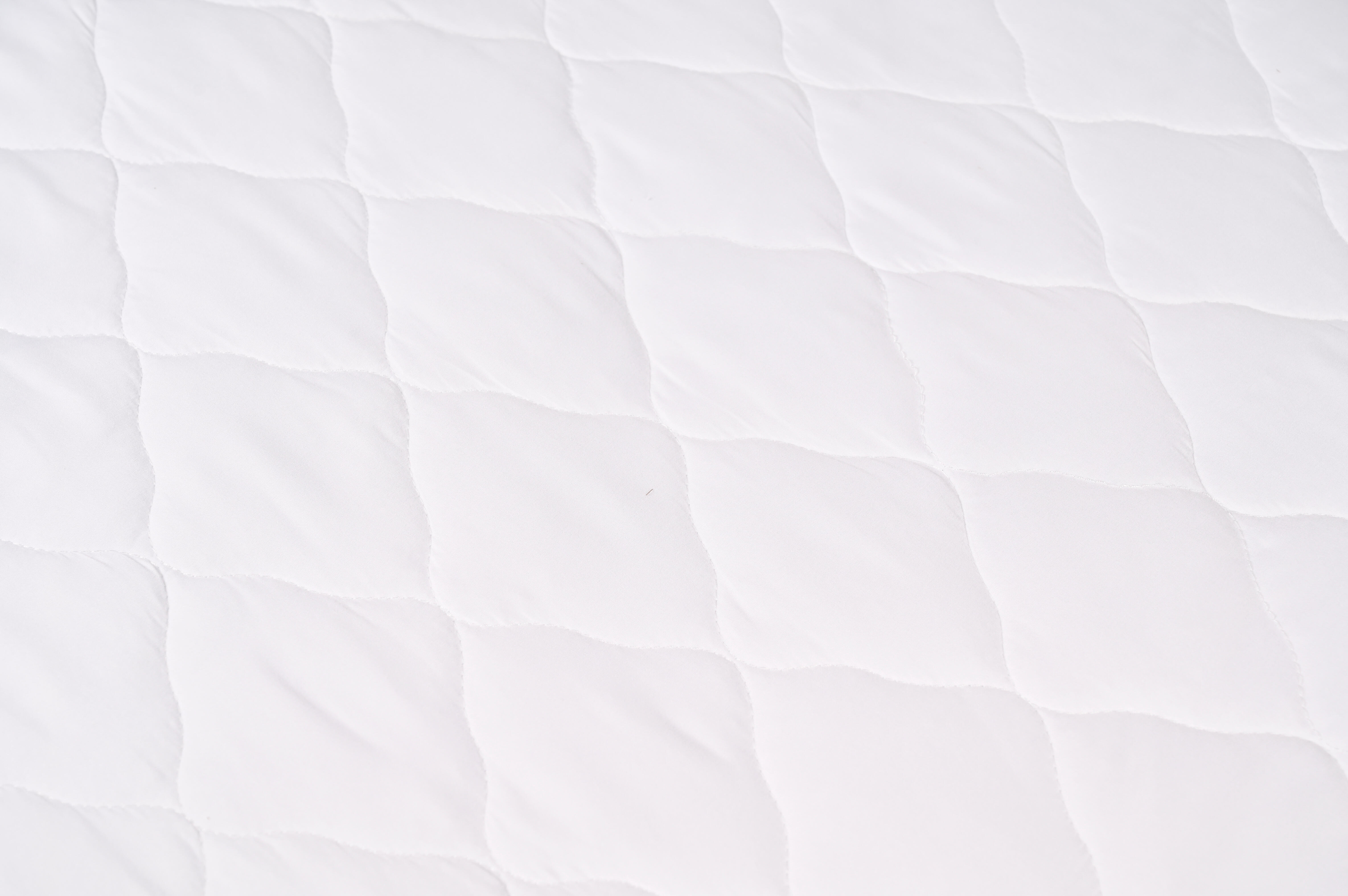 Cubre colchón Microfibra Reversible poliéster blanco para cama de 150 cm - 5