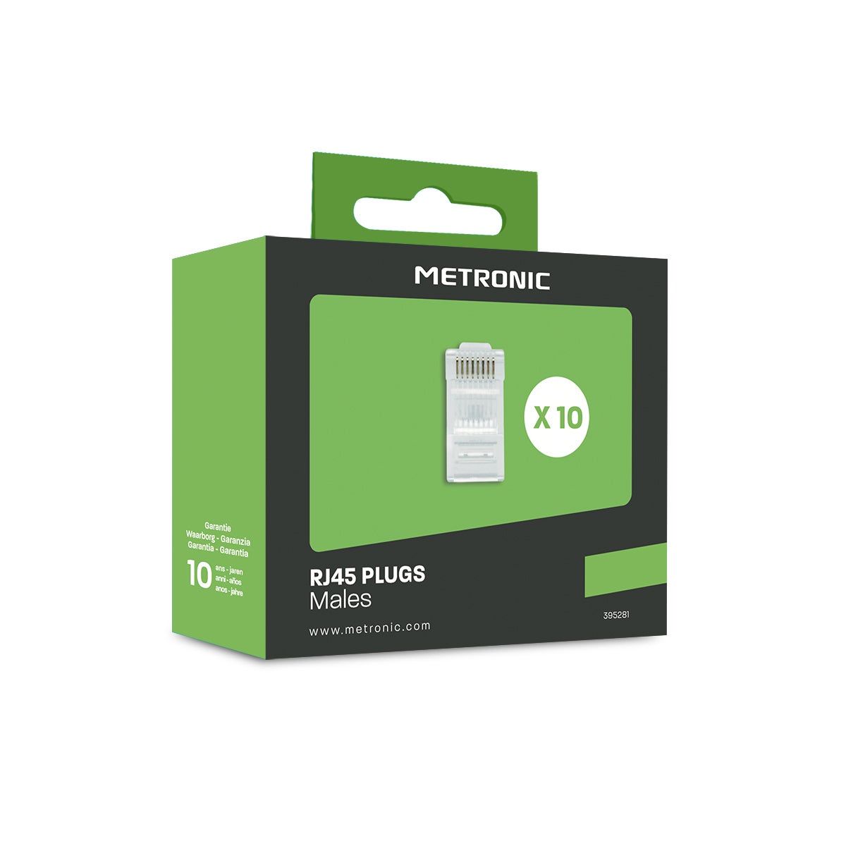 Lot de 10 fiches RJ45 mâle, Metronic - 3