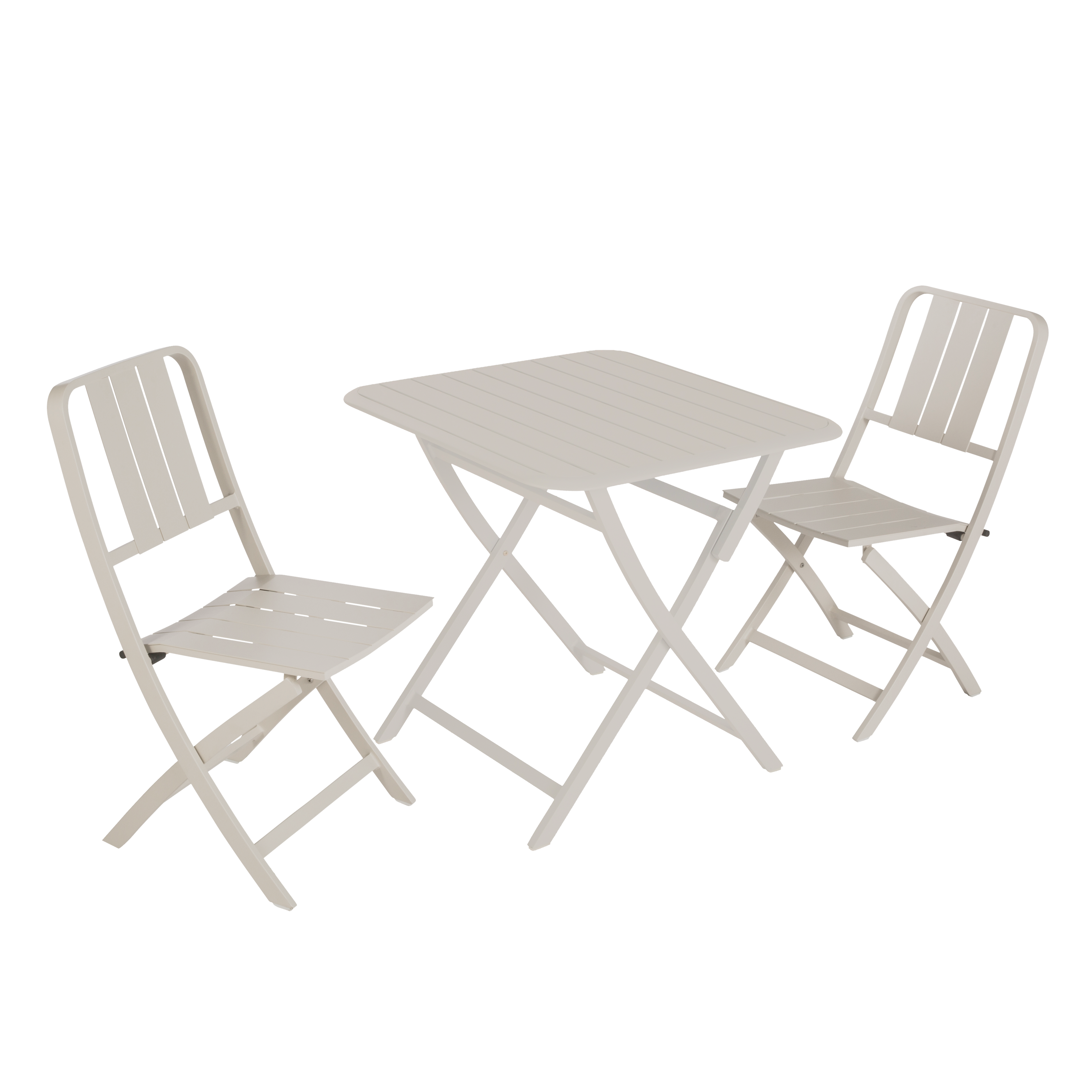 Sedia da giardino pieghevole in alluminio Idaho NATERIAL, seduta in alluminio beige - 13