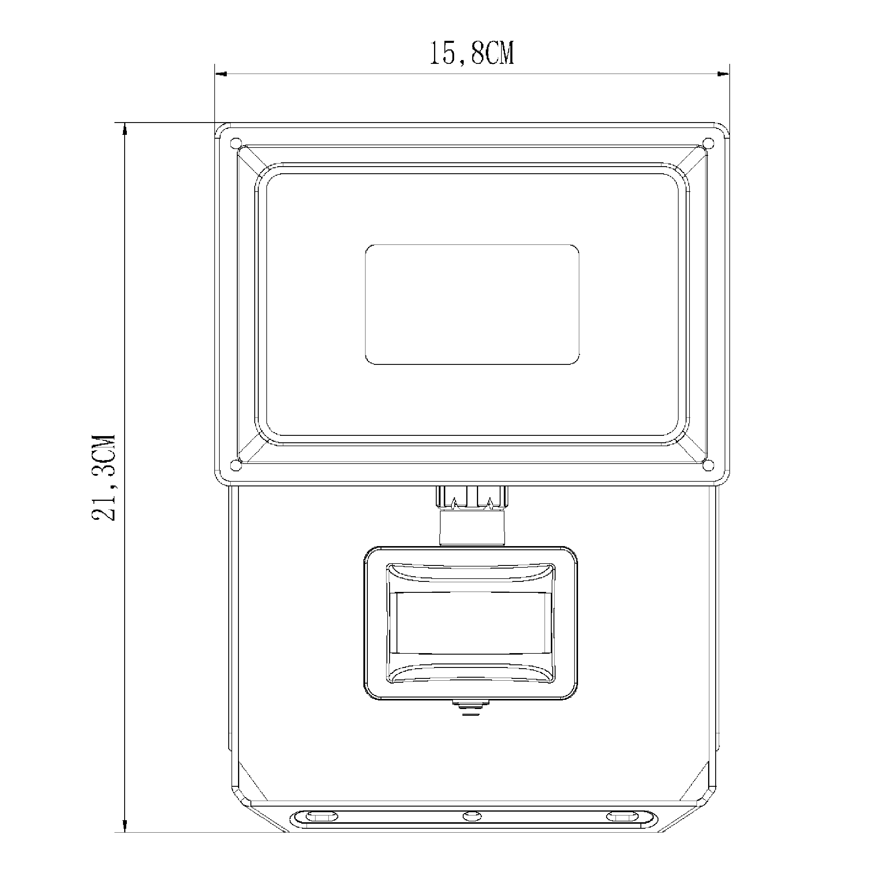 Projetor exterior led Yonkers 4000K 4200lm IP44 cinza Inspire - 13