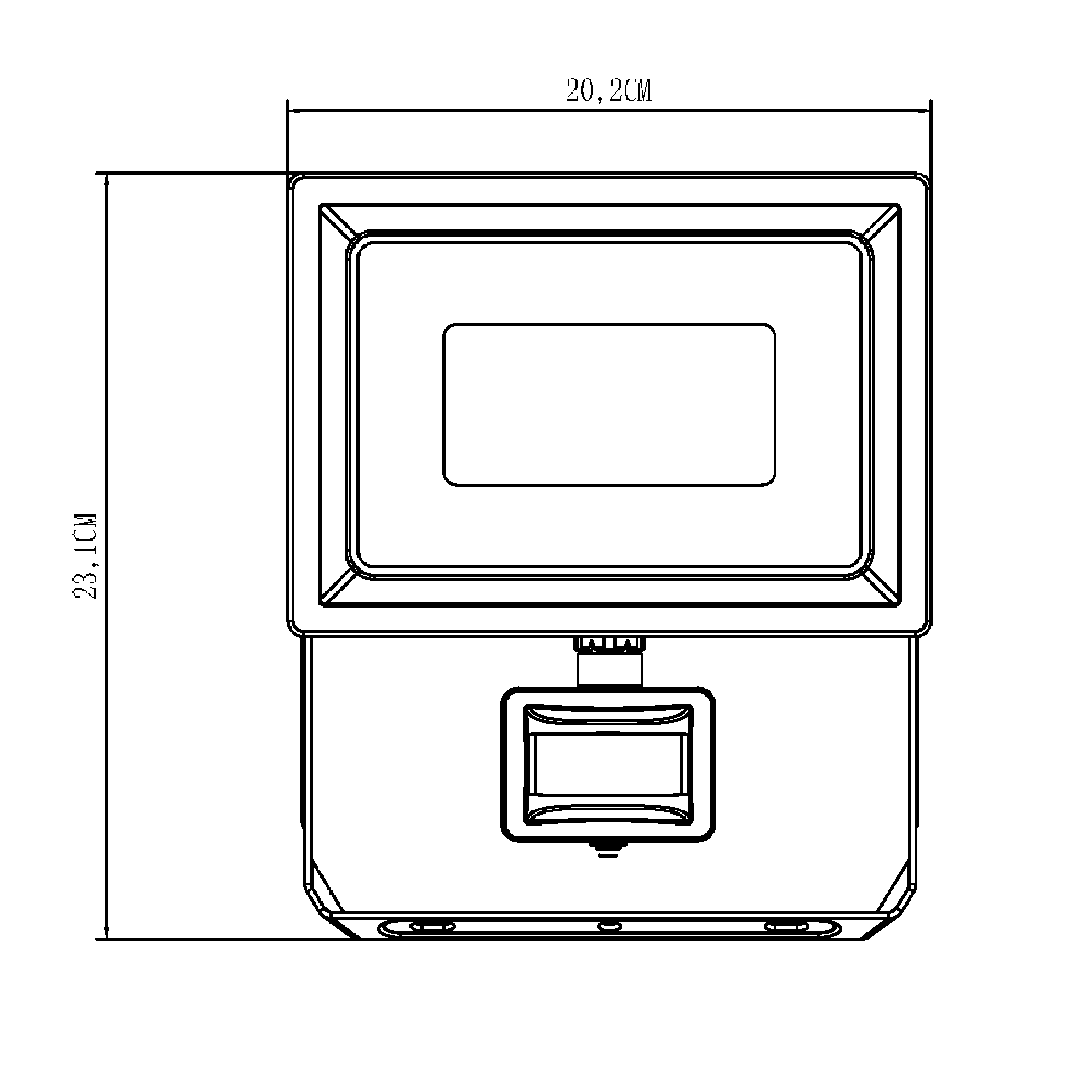 Projecteur extérieur LED à détection, 6750 Lm anthracite Yonkers INSPIRE - 8