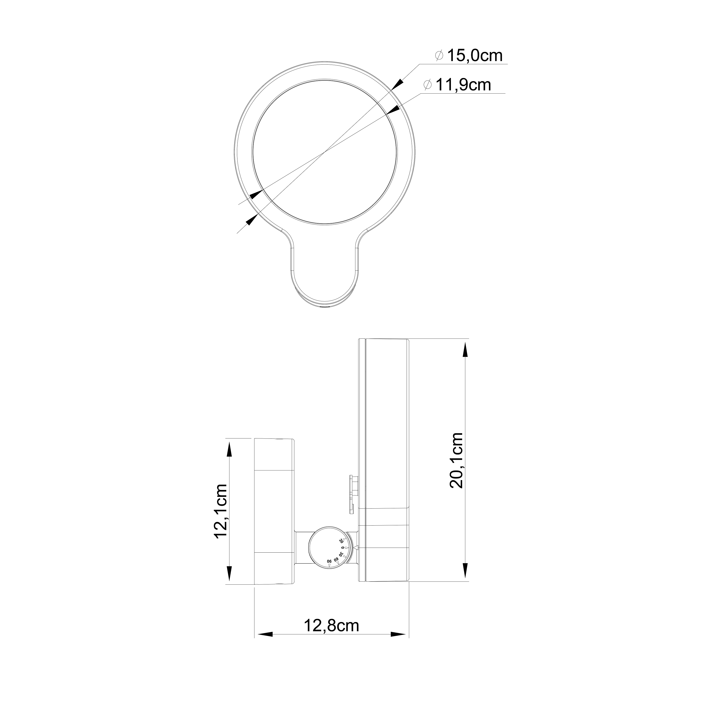 Projecteur extérieur LED, 4800 Lm noir Foggy INSPIRE - 8