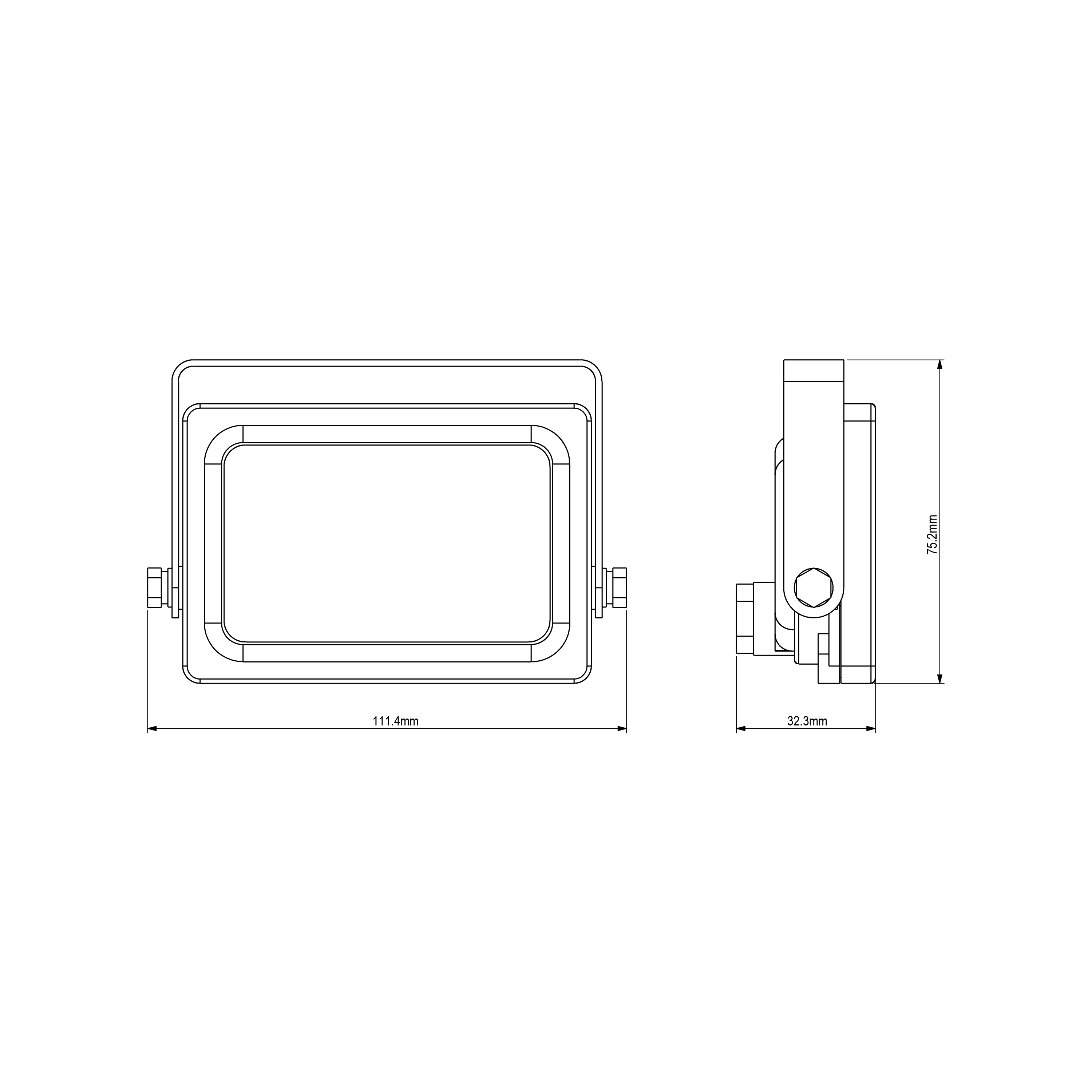 Projecteur extérieur LED, 1100 Lm noir Wilets INSPIRE - 7
