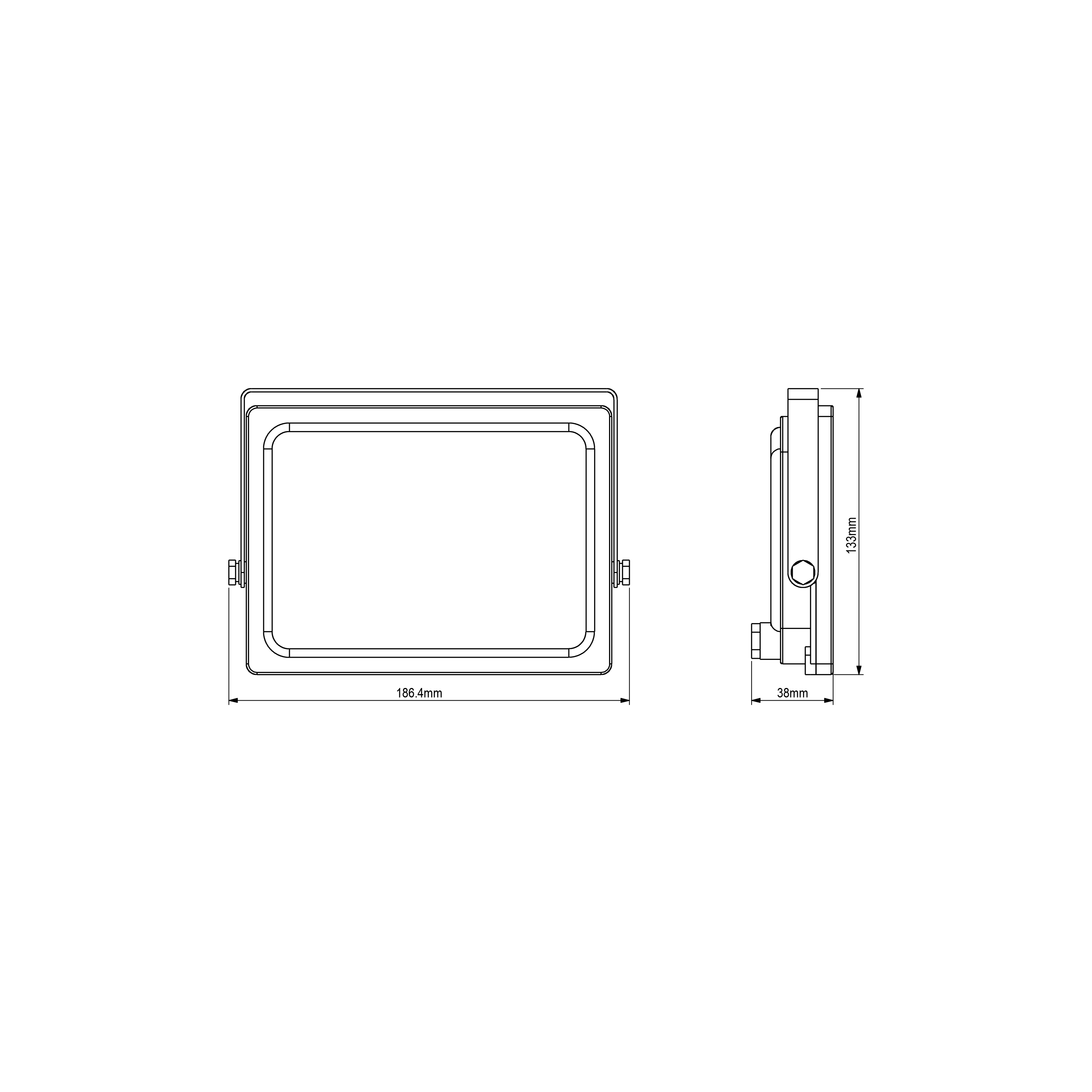 Projecteur extérieur LED, 5500 Lm noir Wilets INSPIRE - 7